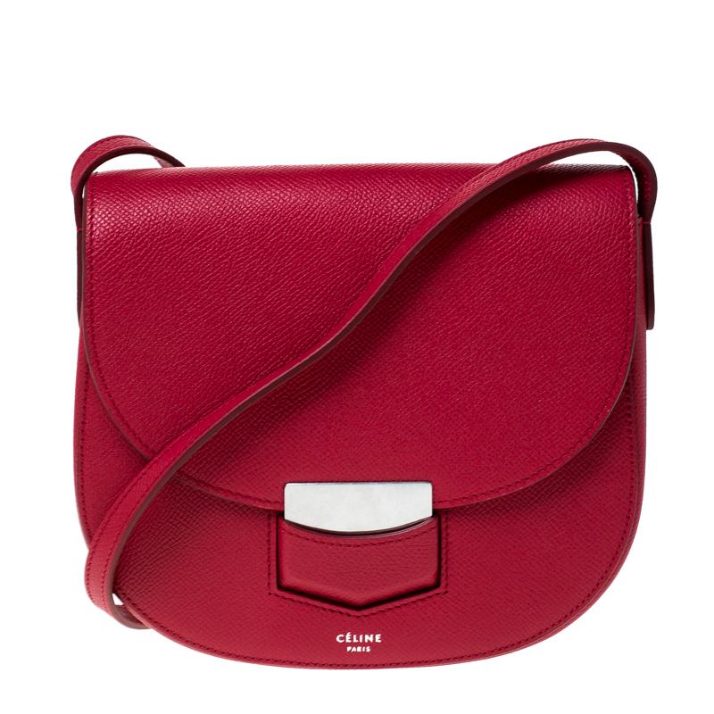 Red Leather Crossbody Bag Mini IUCN Water