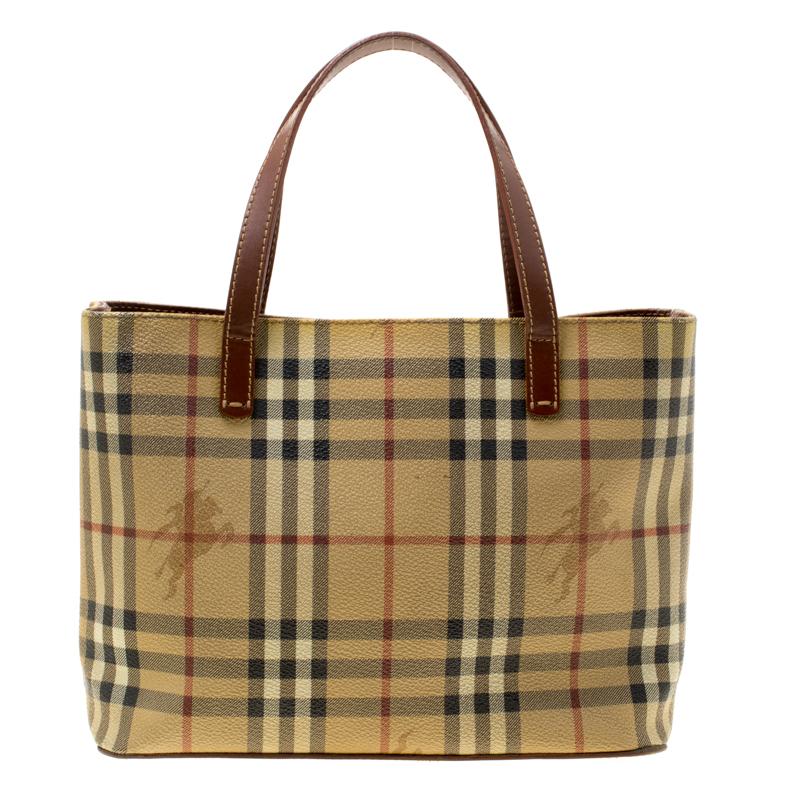 burberry coated canvas tote