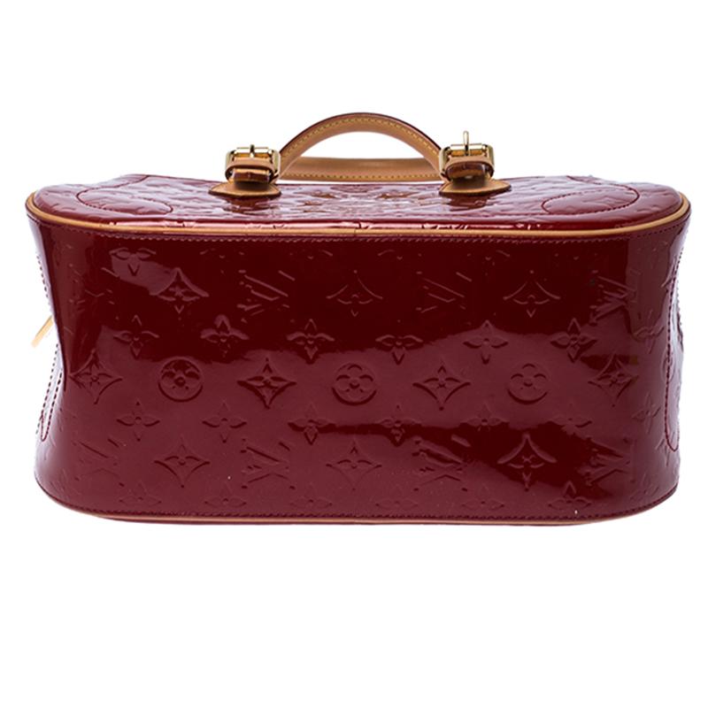 Louis Vuitton Leather Pomme D&#39;amour Monogram Vernis Summit Drive Bag in Red - Lyst