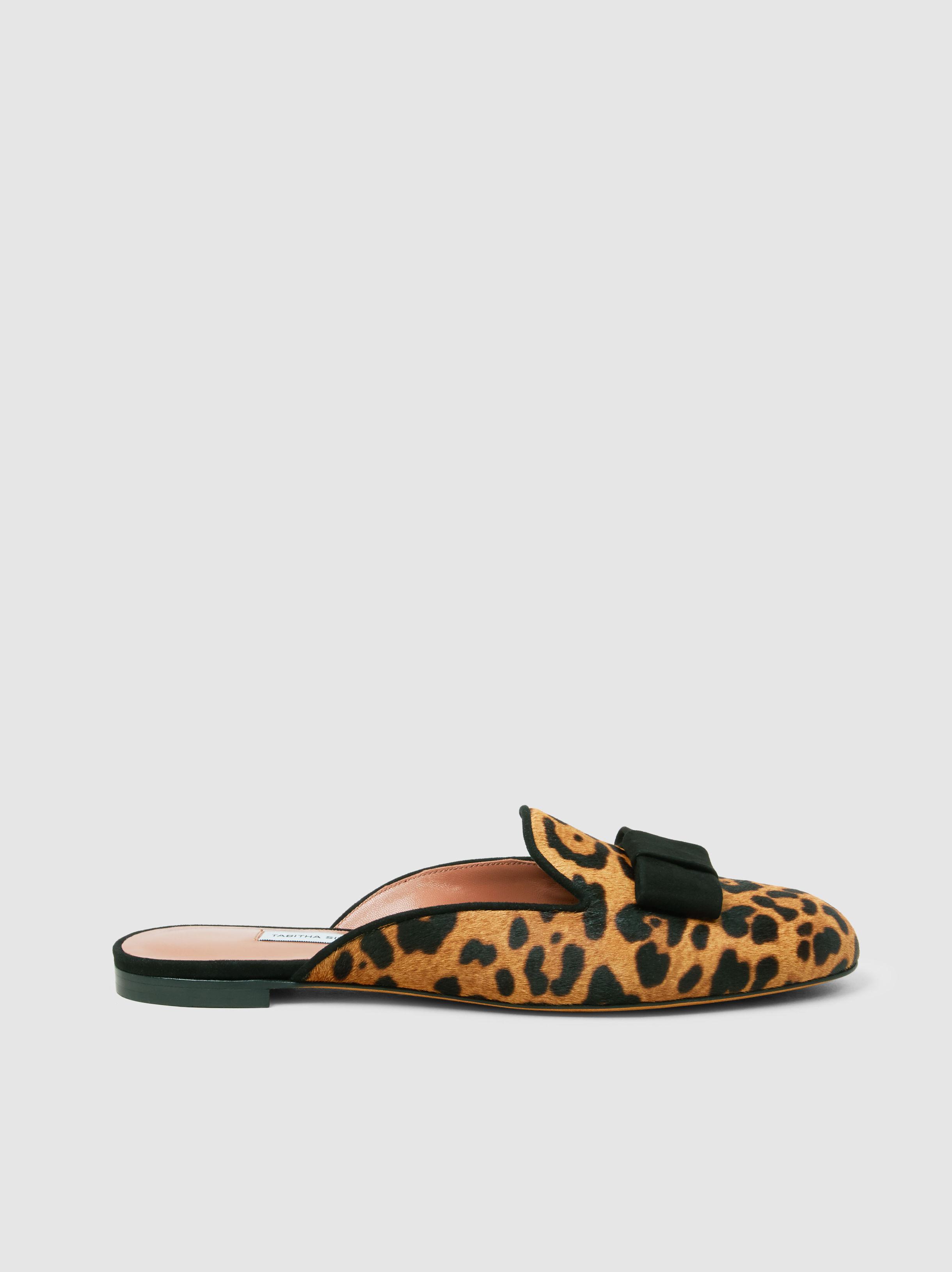 Lyst Tabitha Simmons Masha Leopard Print Calf Hair Slippers In Brown Tabitha Simmons Women S Brown Masha Leopard Print Calf Hair Slippers