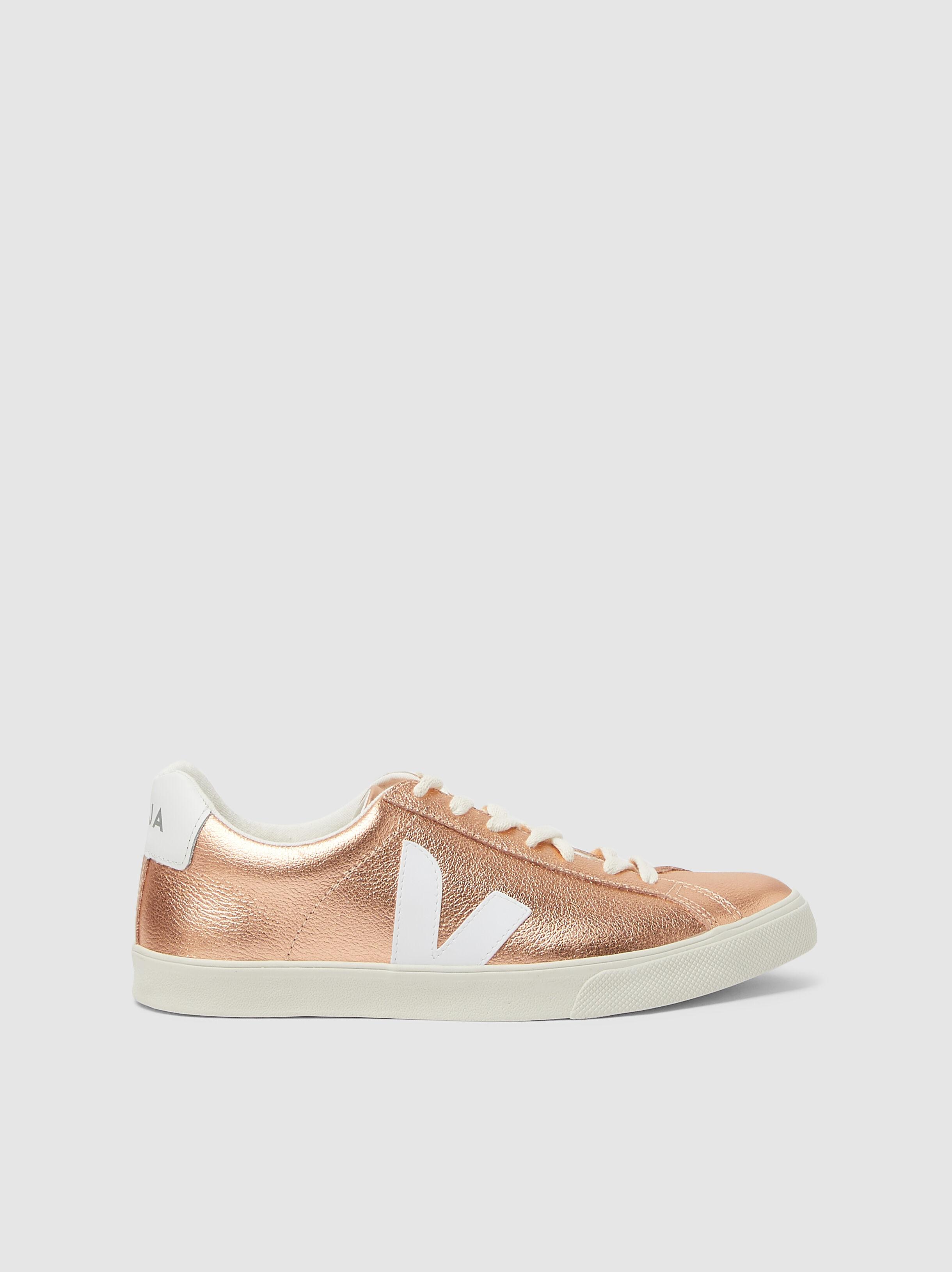 veja esplar metallic low top trainers