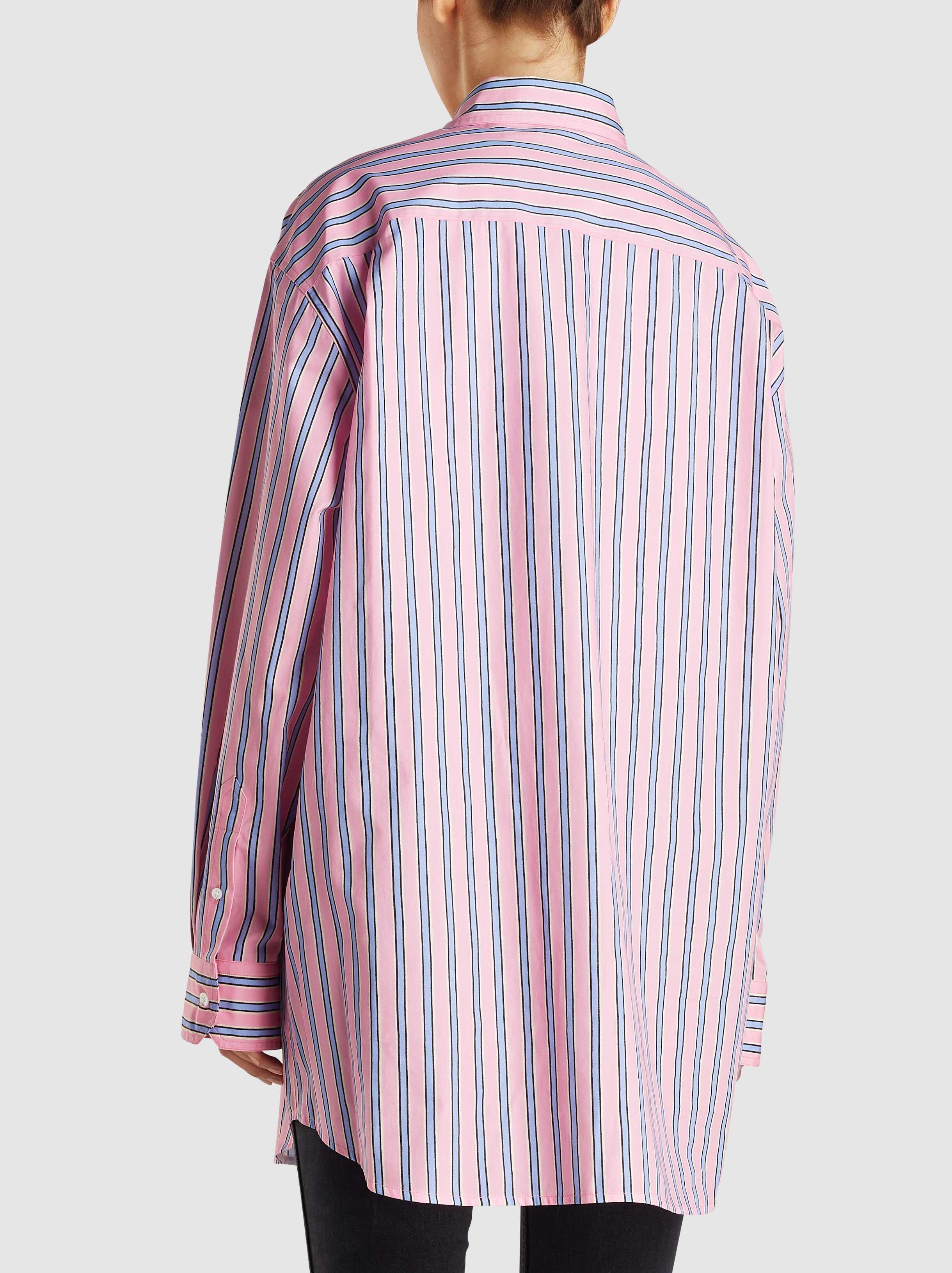 Marc Jacobs The Men's Striped Button-down Cotton Shirt in Pink Pattern ...