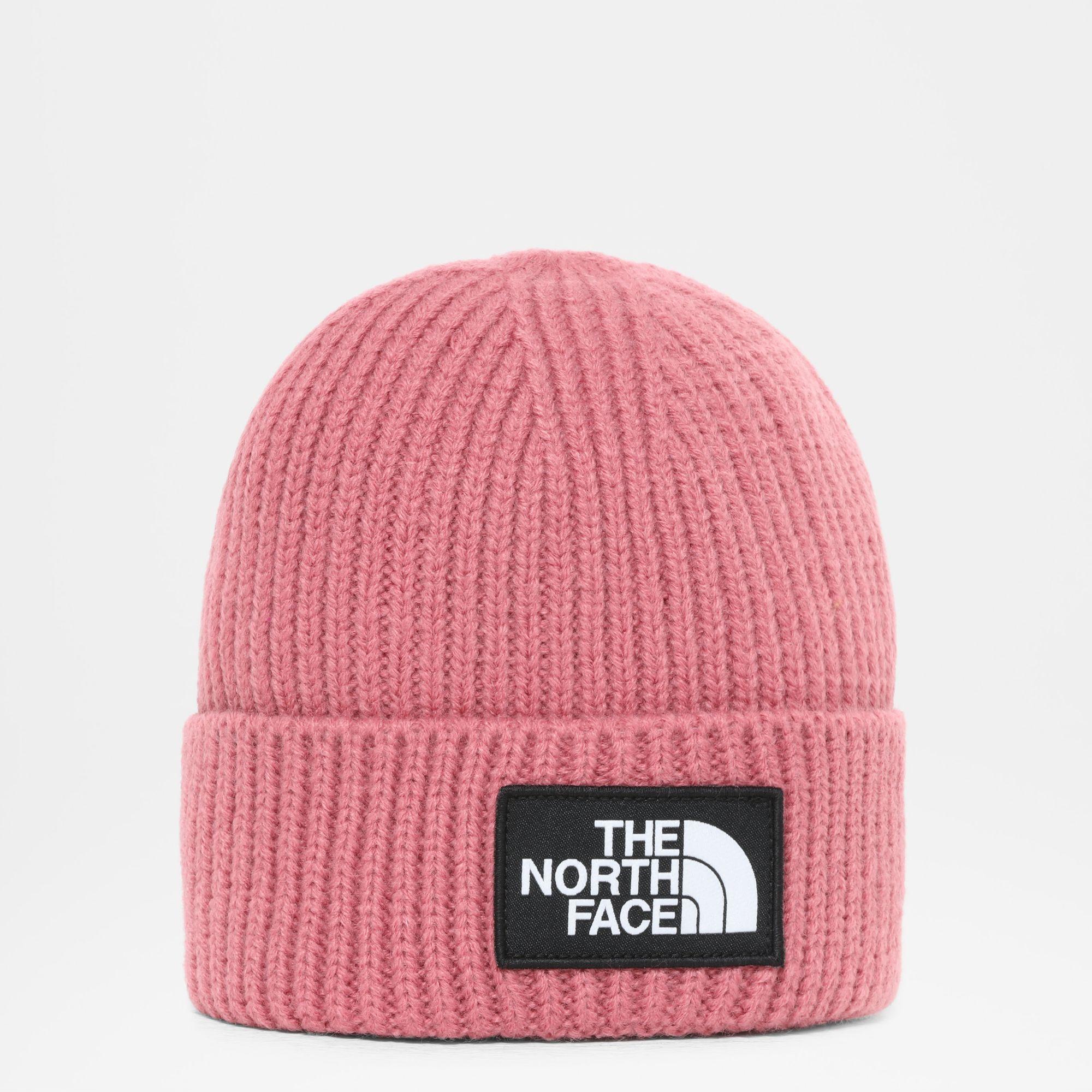 The North Face Tnf Logo Box Beanie Mit Umschlag Mesa Rose in Pink - Lyst
