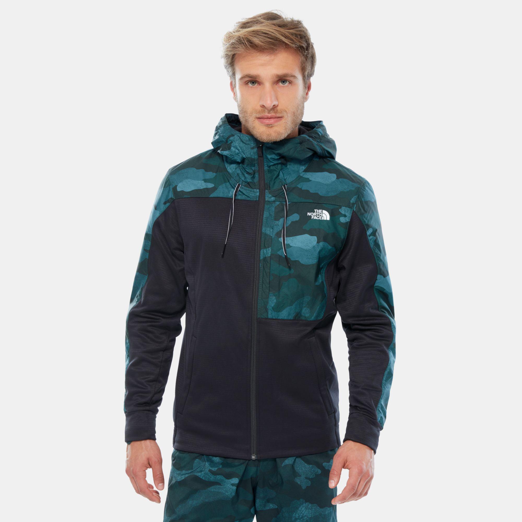 the north face train n logo overlay jacket