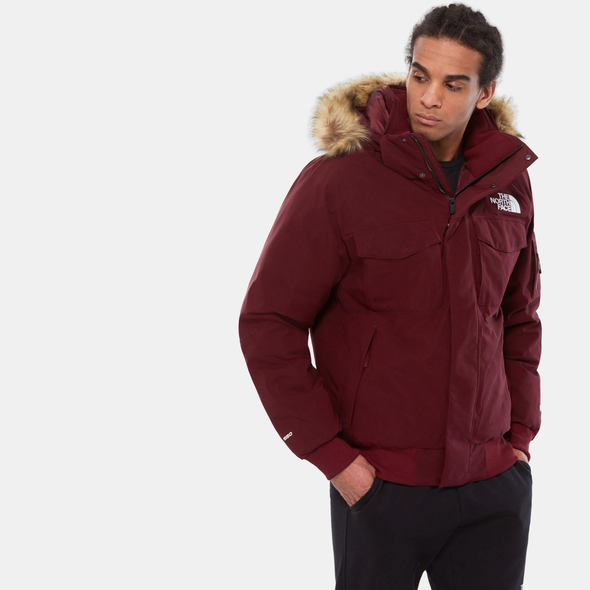 north face gotham red