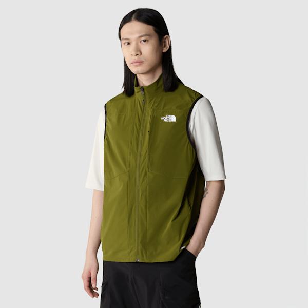 North face gilet green sales