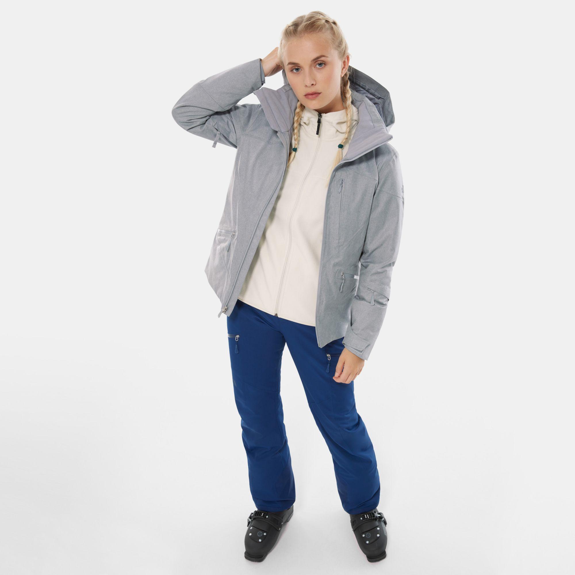 north face lenado jacket grey