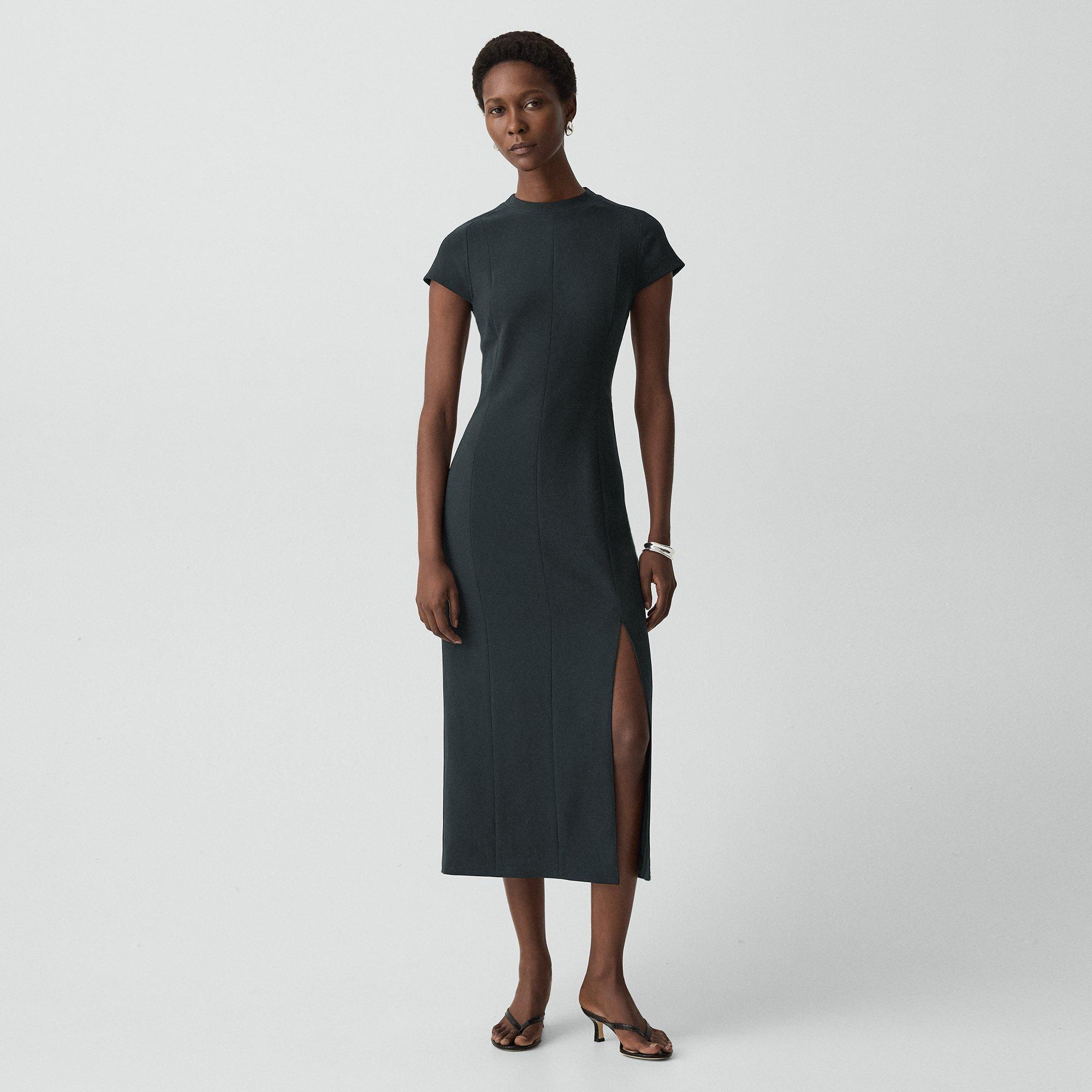 sachin and babi light blue dress Theory Women's Admiral Crepe Jasneah Dress, Black, 00 at Amazon Women's  Clothing store