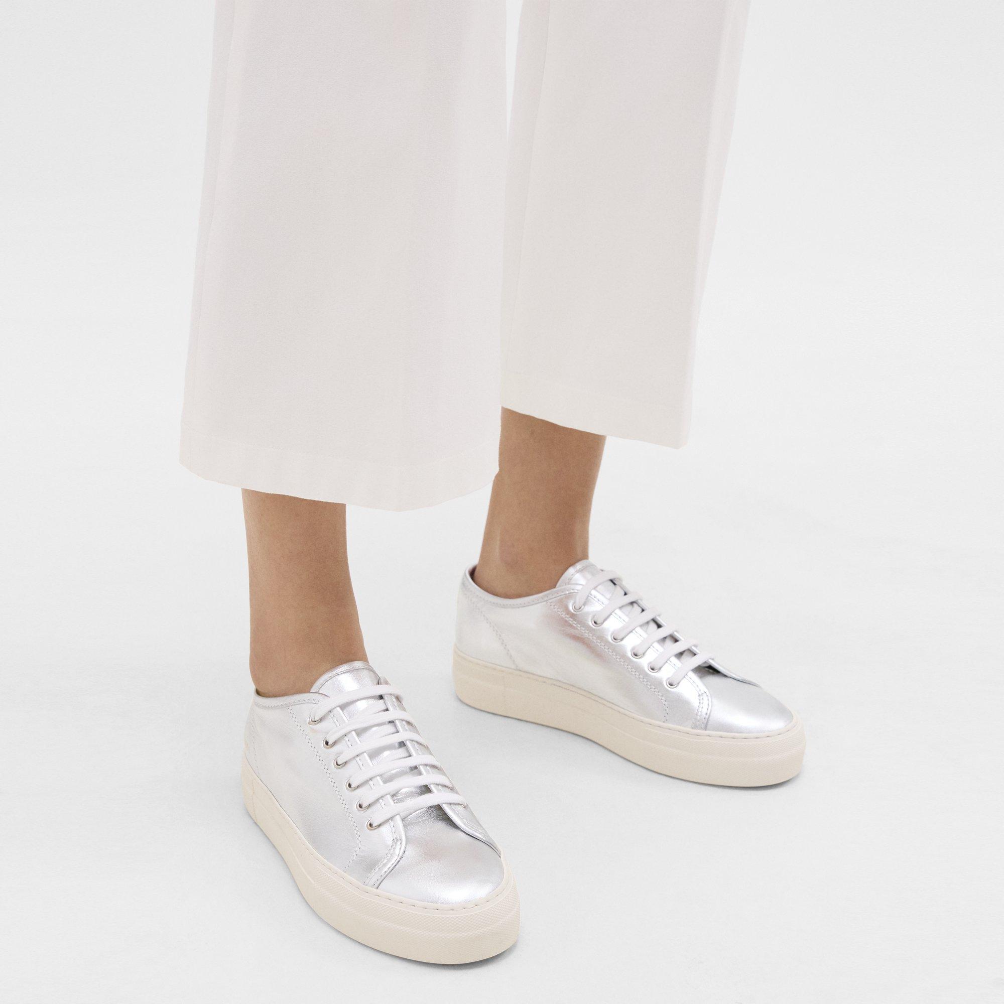 Common Projects - Achilles Premium Textured-Leather Sneakers - White Common  Projects