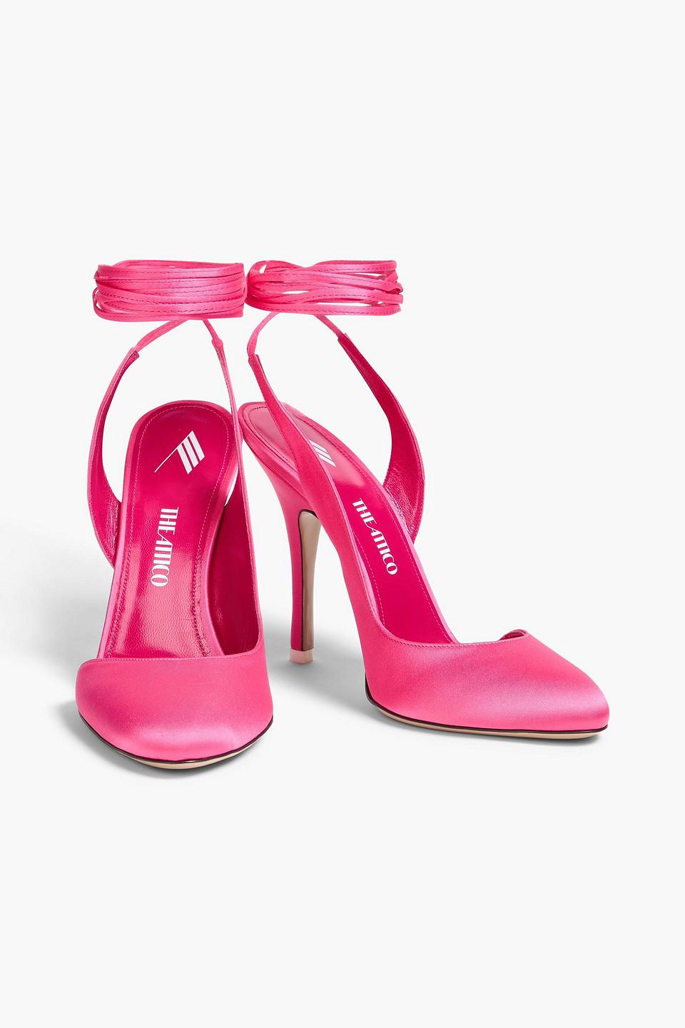Theattico The Attico Scarpe Fucsia The Attico Satin Pumps In Pink