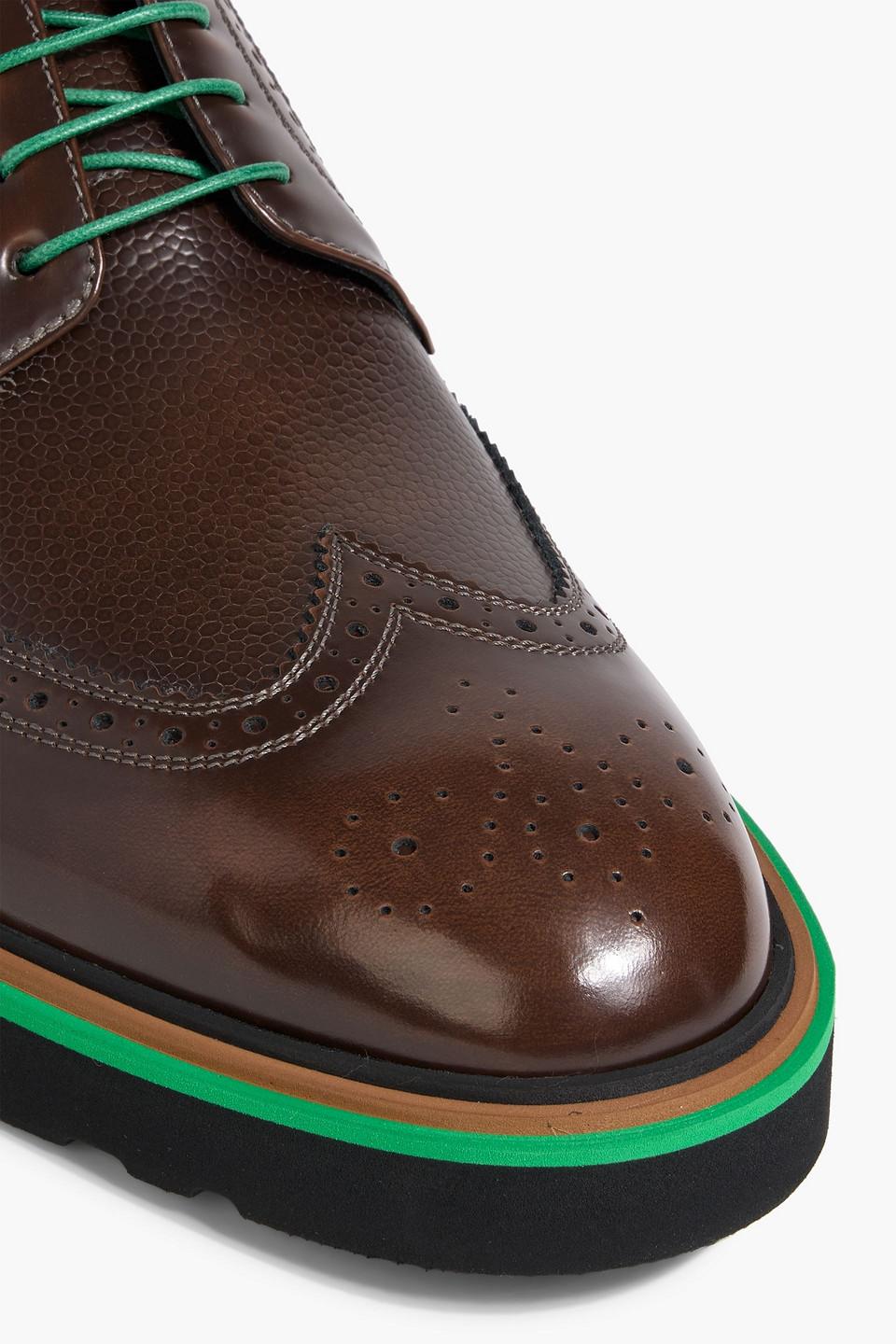 Paul Smith Men’s Leather Green Lace-Up Dress Shoes Paul Smith Green Count Brogues Paul Smith main image 2