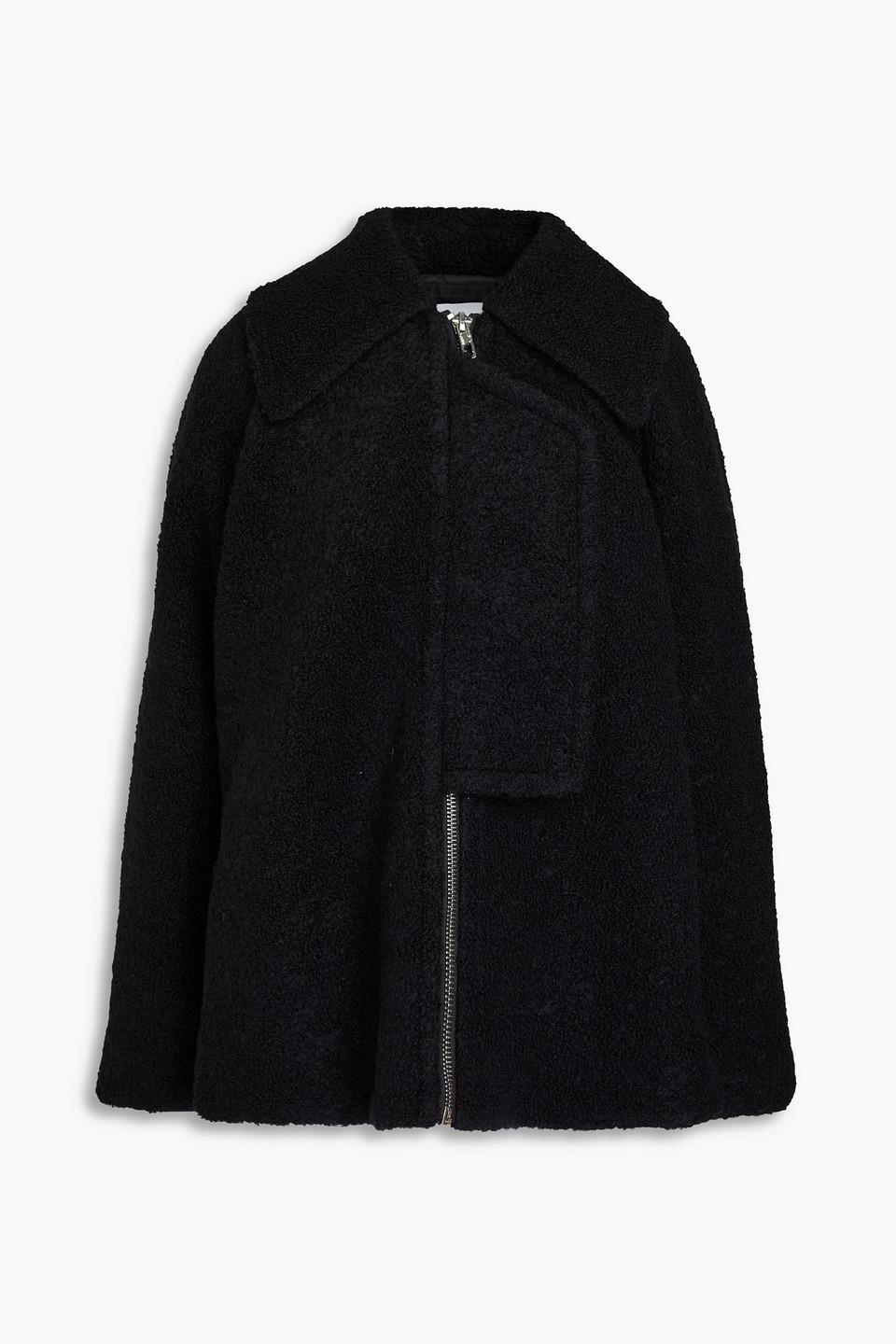 Ganni Wool blend Boucle Jacket in Black Lyst Canada