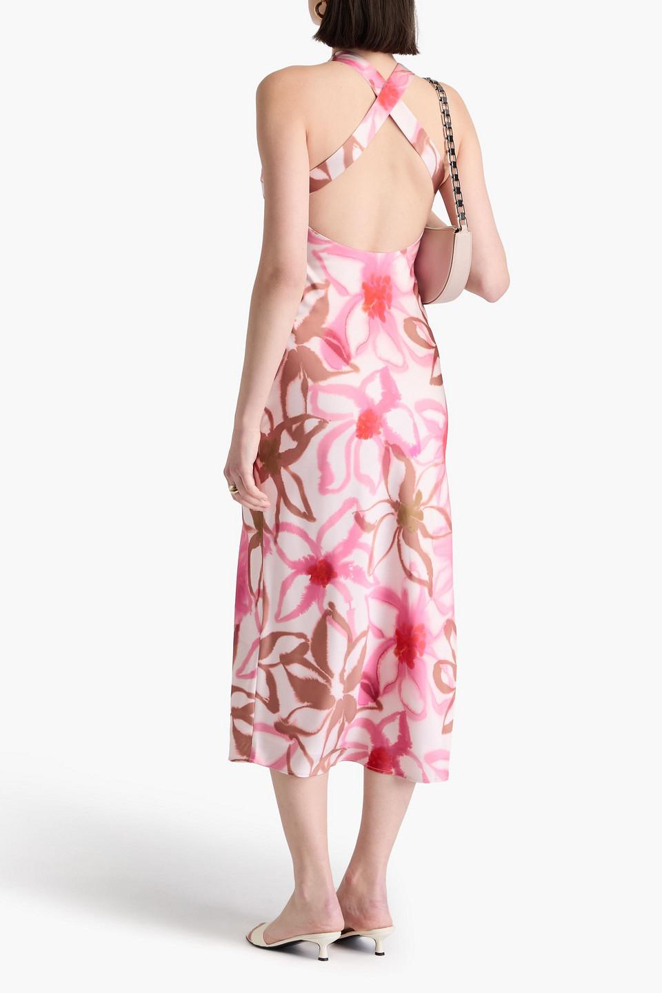 claudie pierlot pink dress CLAUDIE PIERLOT Pink Size US 6 Knee Length Dress