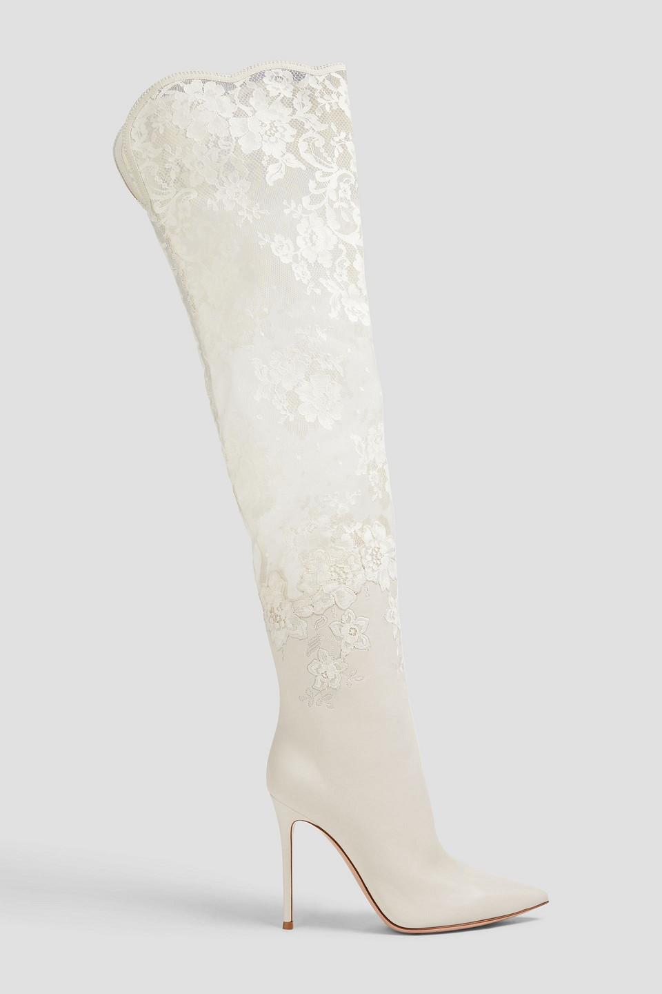 Gianvito rossi lace booties sales
