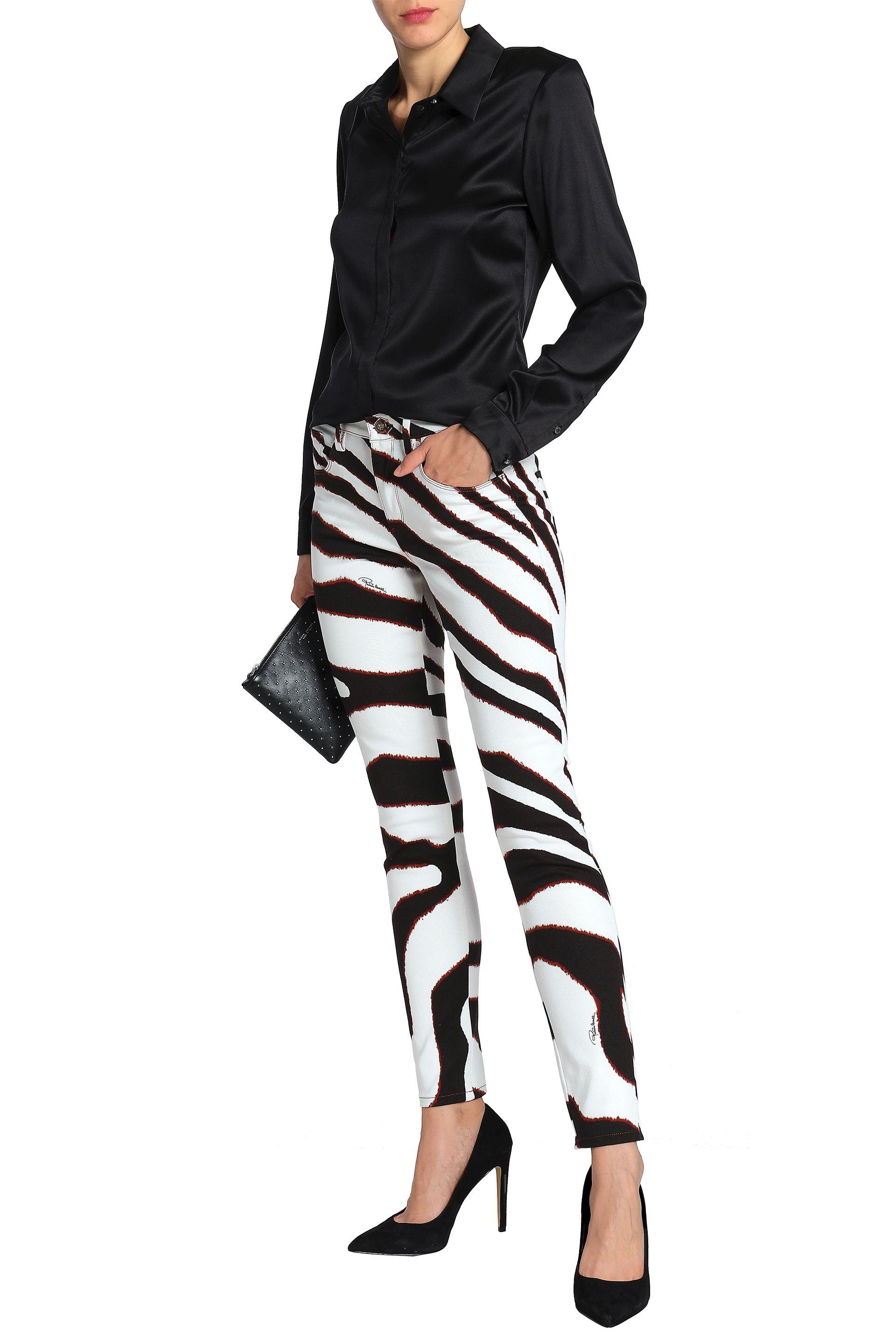 roberto cavalli white jeans