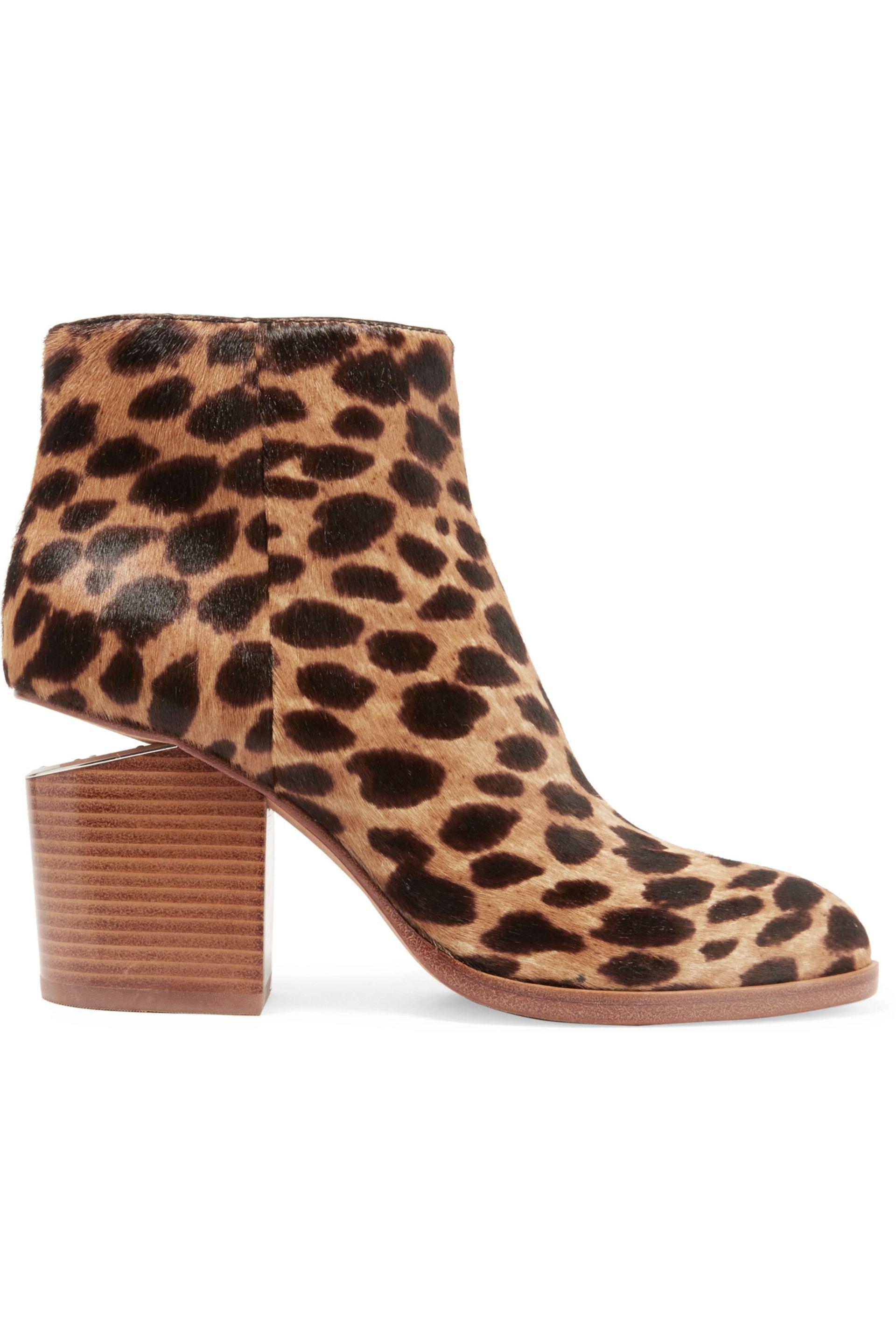 alexander wang leopard booties