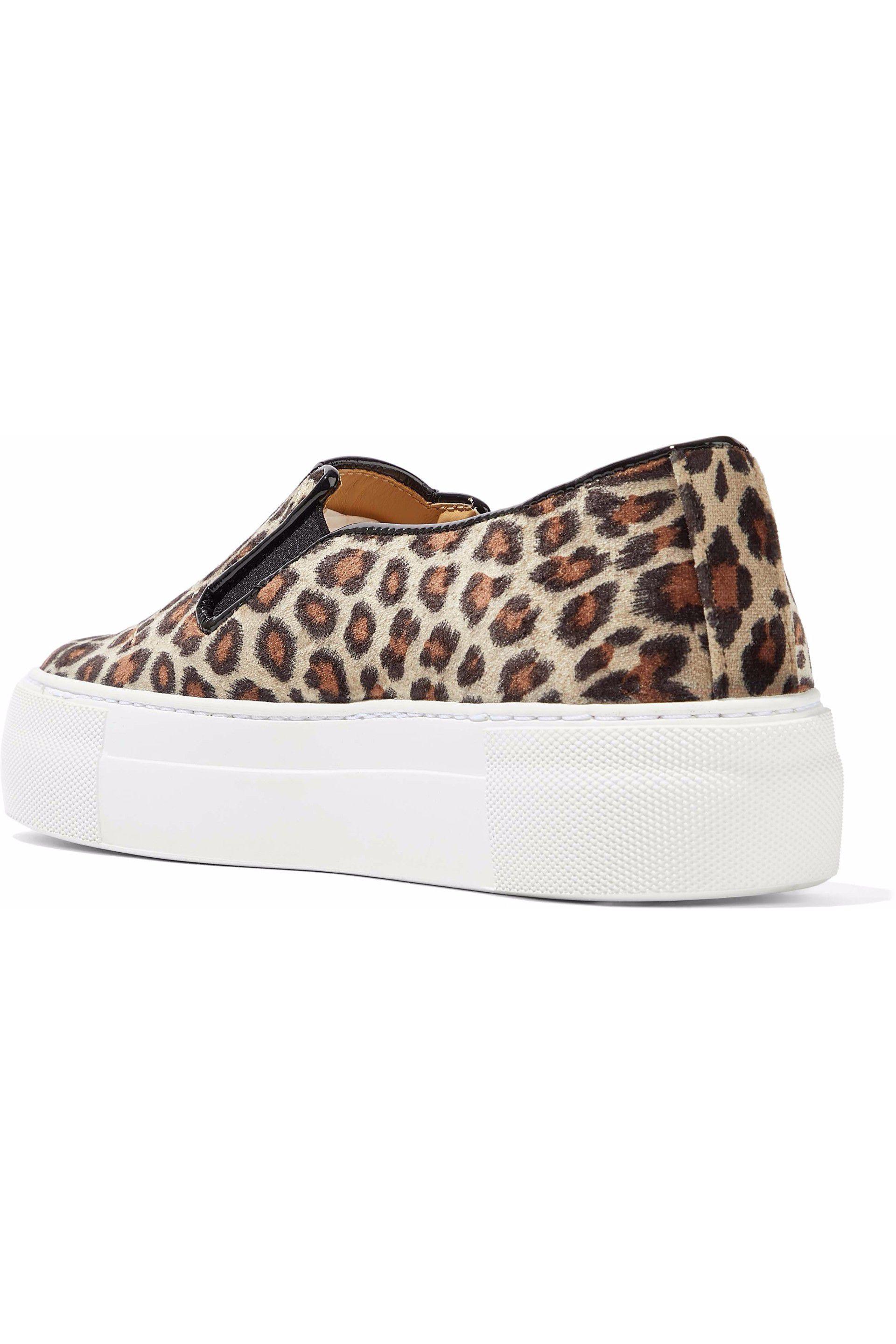 charlotte olympia leopard sneakers