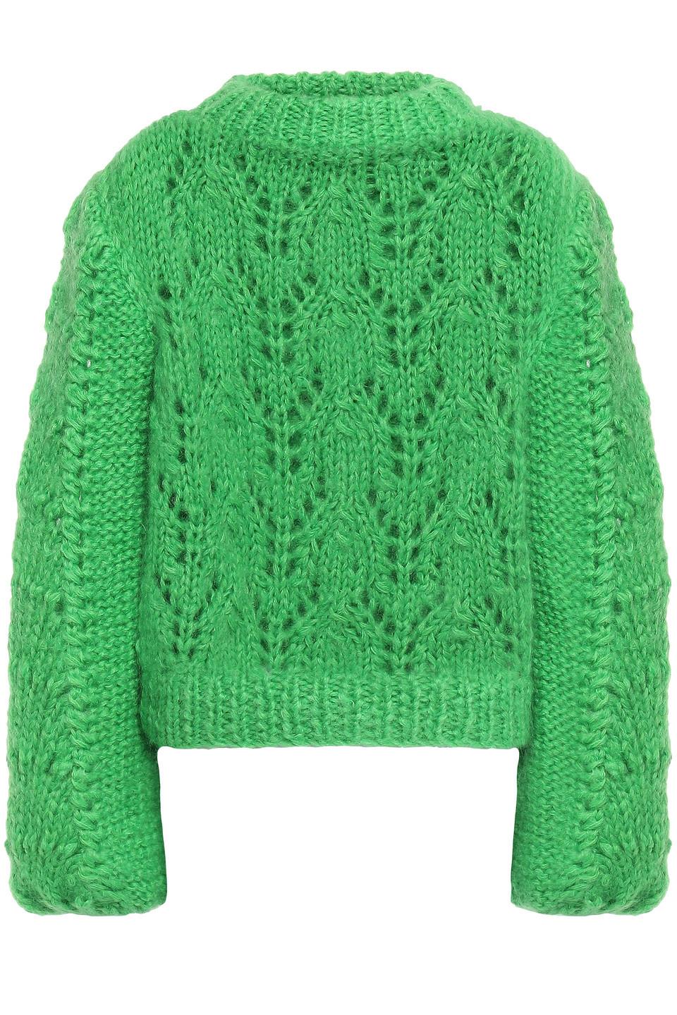 bright green sweaters