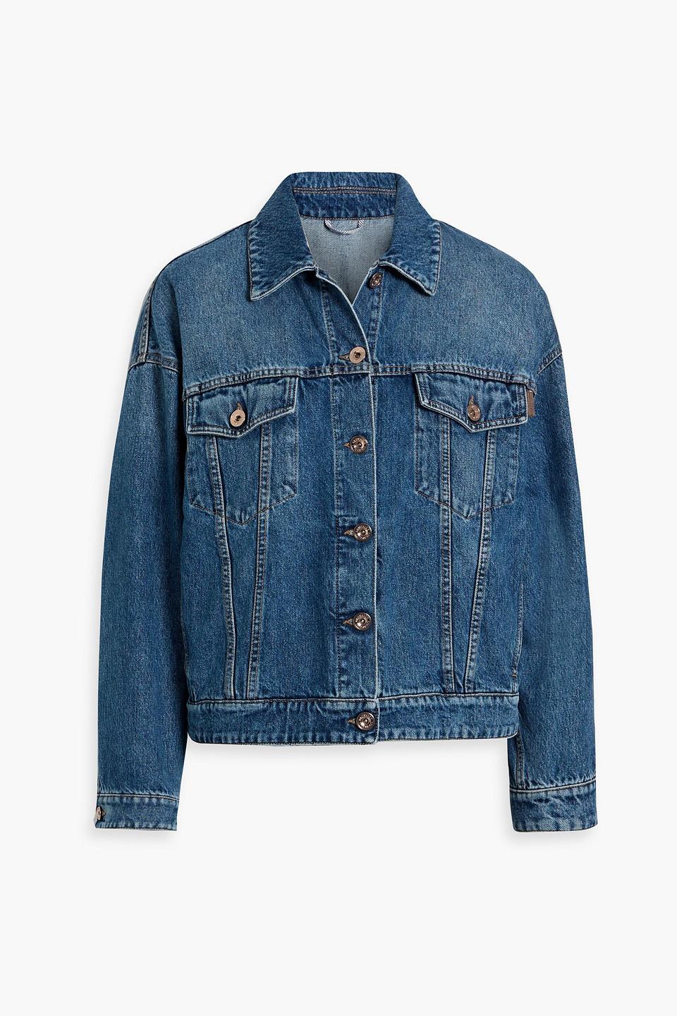 Brunello Cucinelli★素敵！Monili Bead Detail Denim Jacket 22393224_52525758_322.jpg