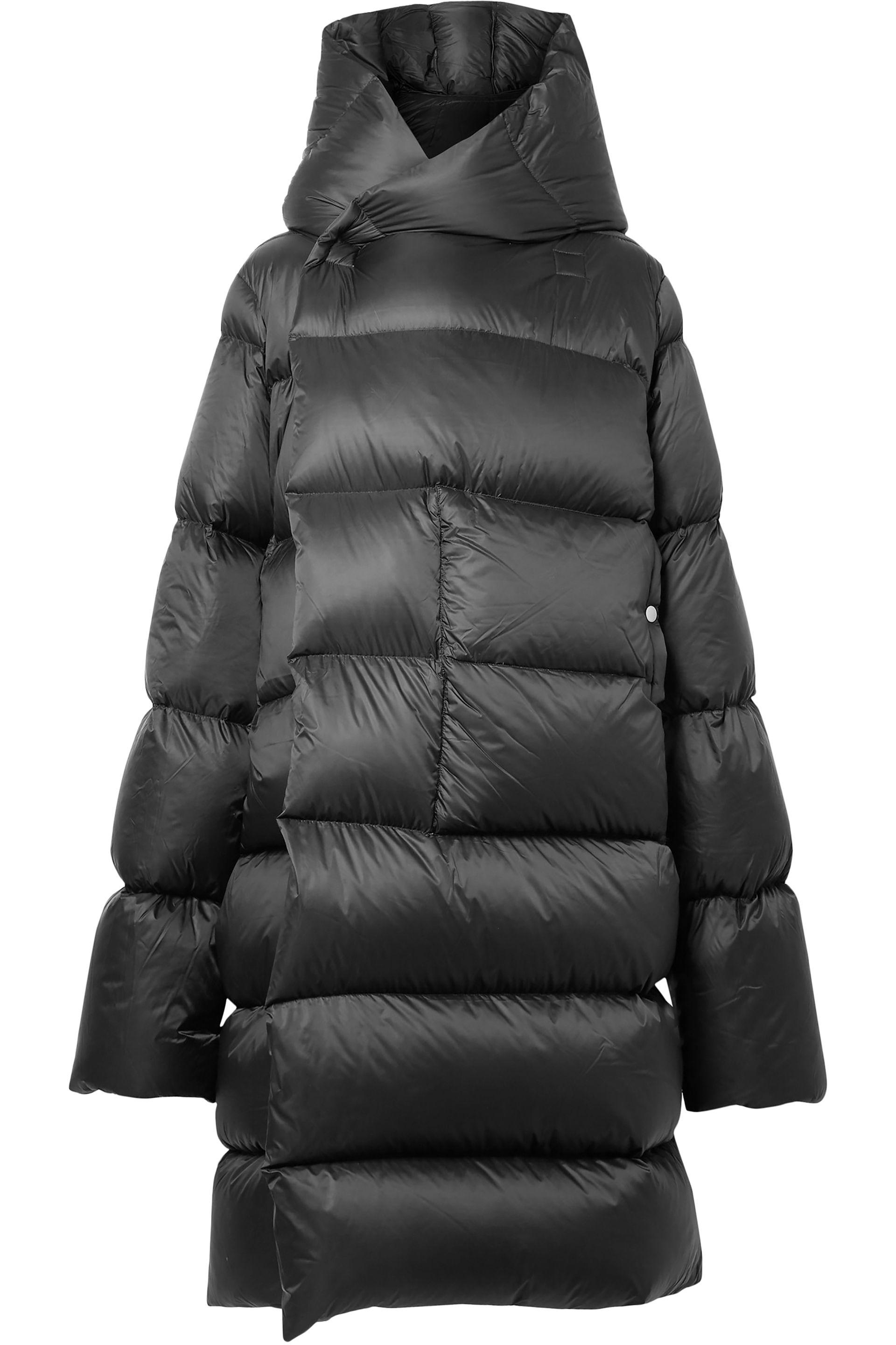rick owens quilted shell down jacket