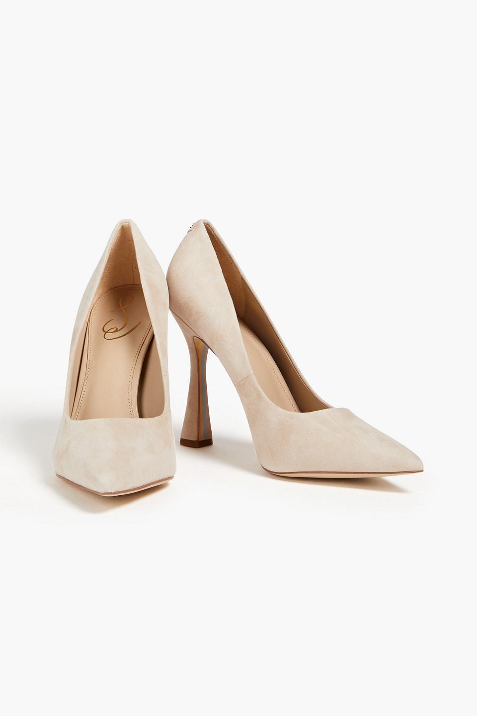 Neutral suede hot sale court shoes