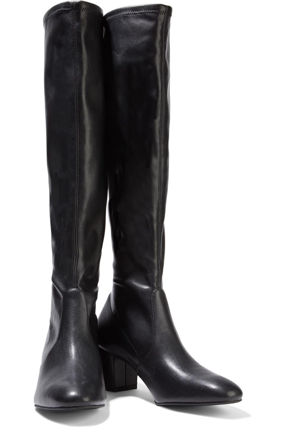 stuart weitzman stretch leather boots