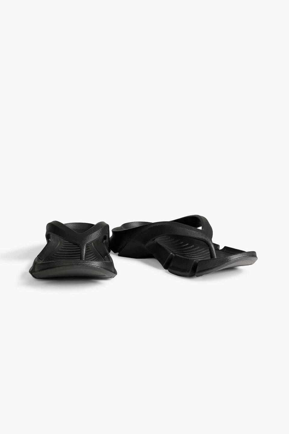 Balenciaga Mold Rubber Flip Flops in Black | Lyst