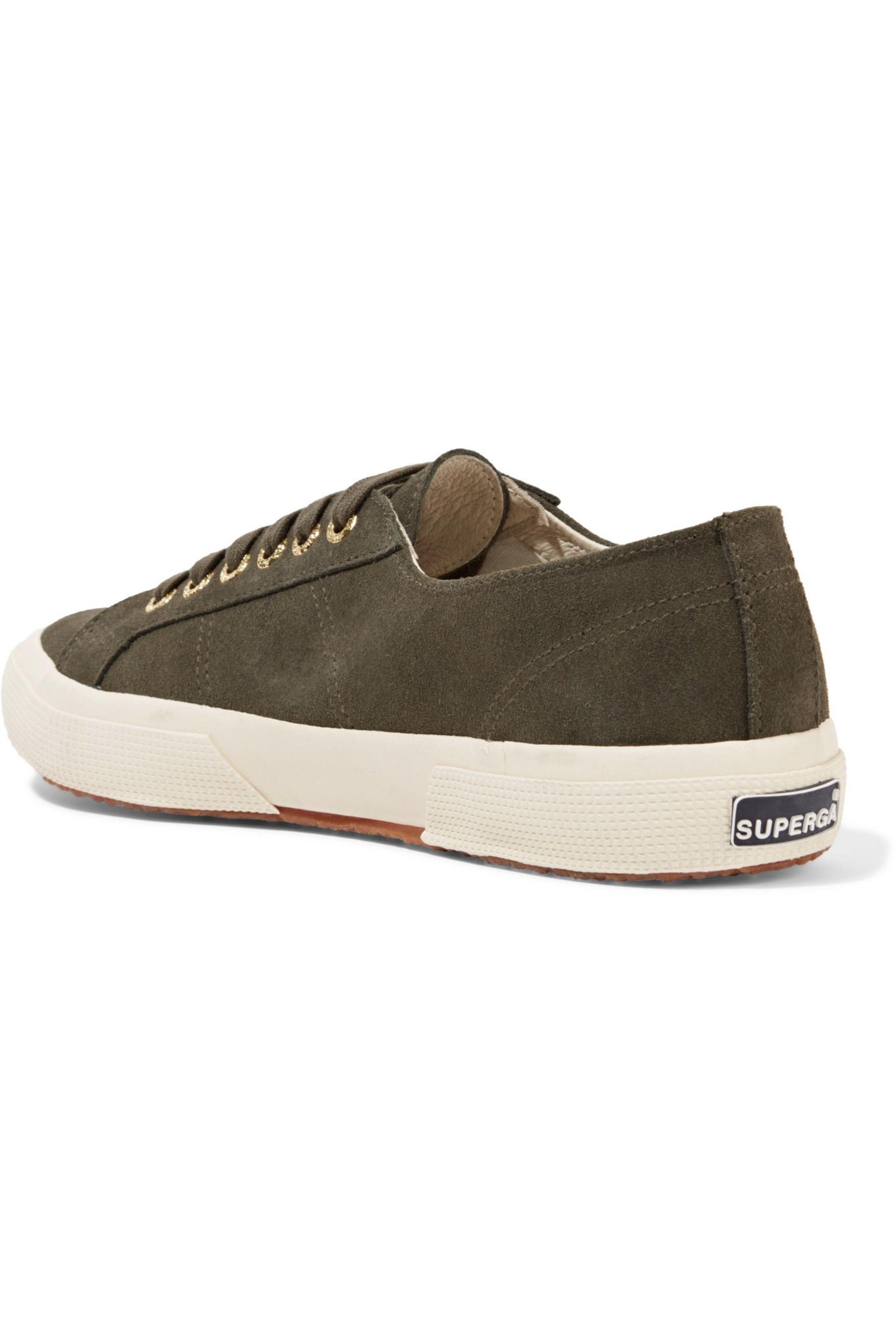 superga green suede