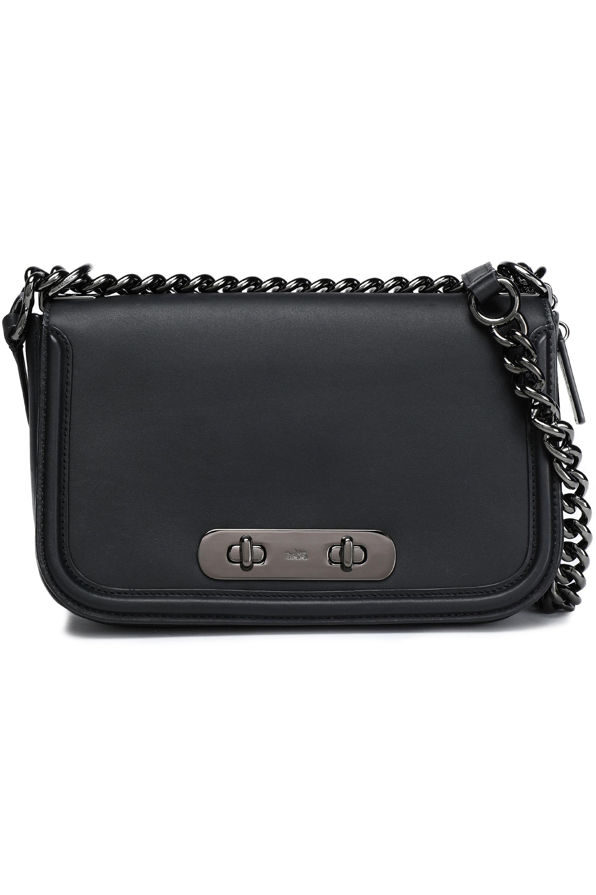 coach black chain bag