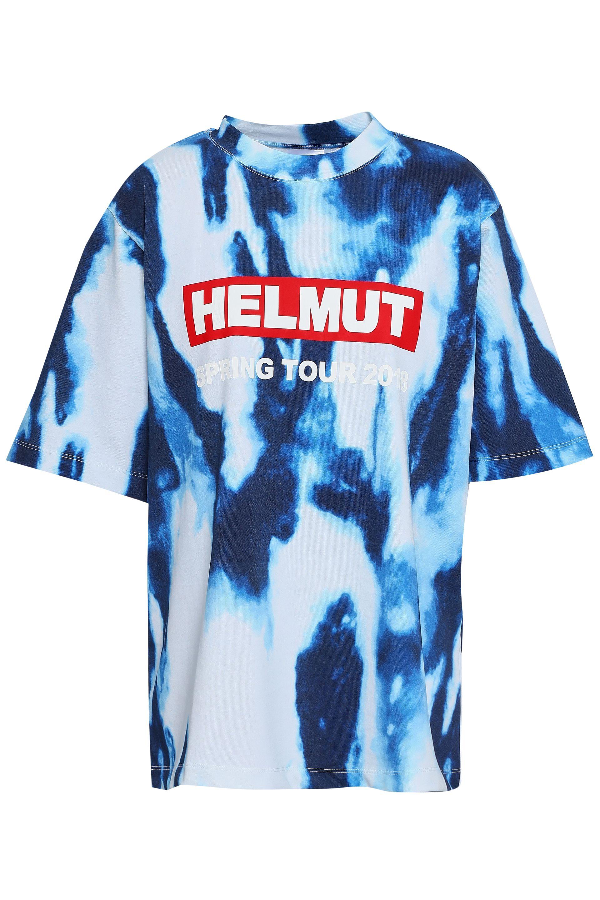 royal blue helmut lang shirt