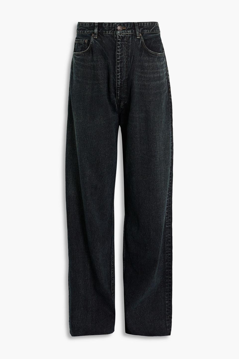 Balenciaga Oversized Faded Denim Jeans in Gray for Men | Lyst