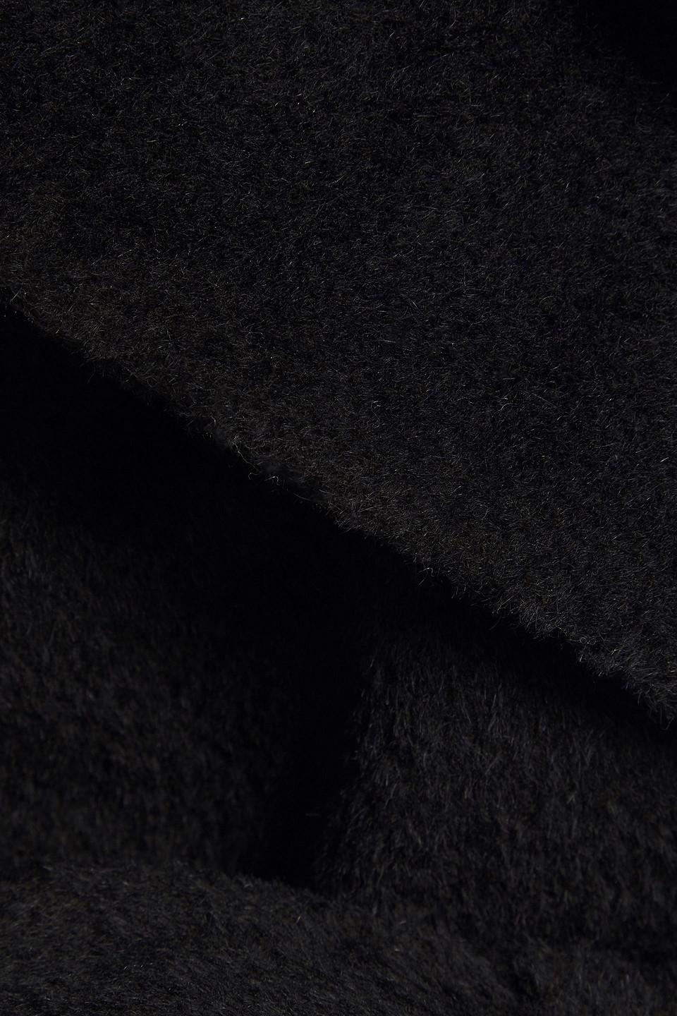 Donna Karan Black Wool Blend Woven - Woven - Wool - Fashion Fabrics