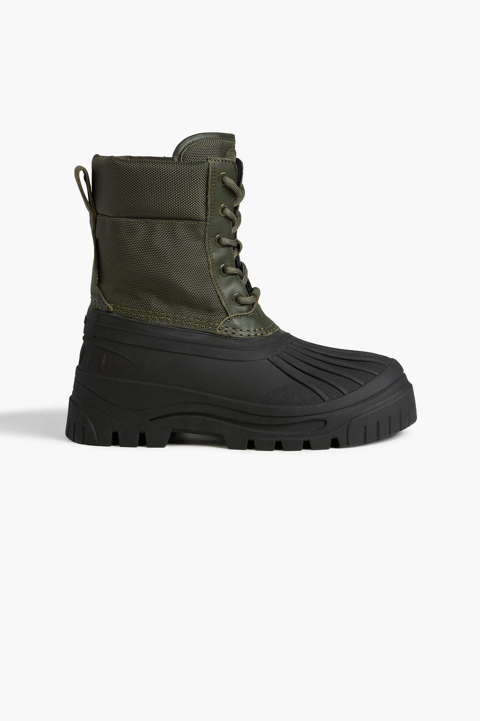 Axel Arigato Cryo Lace-up Canvas And Rubber Boots in Black | Lyst