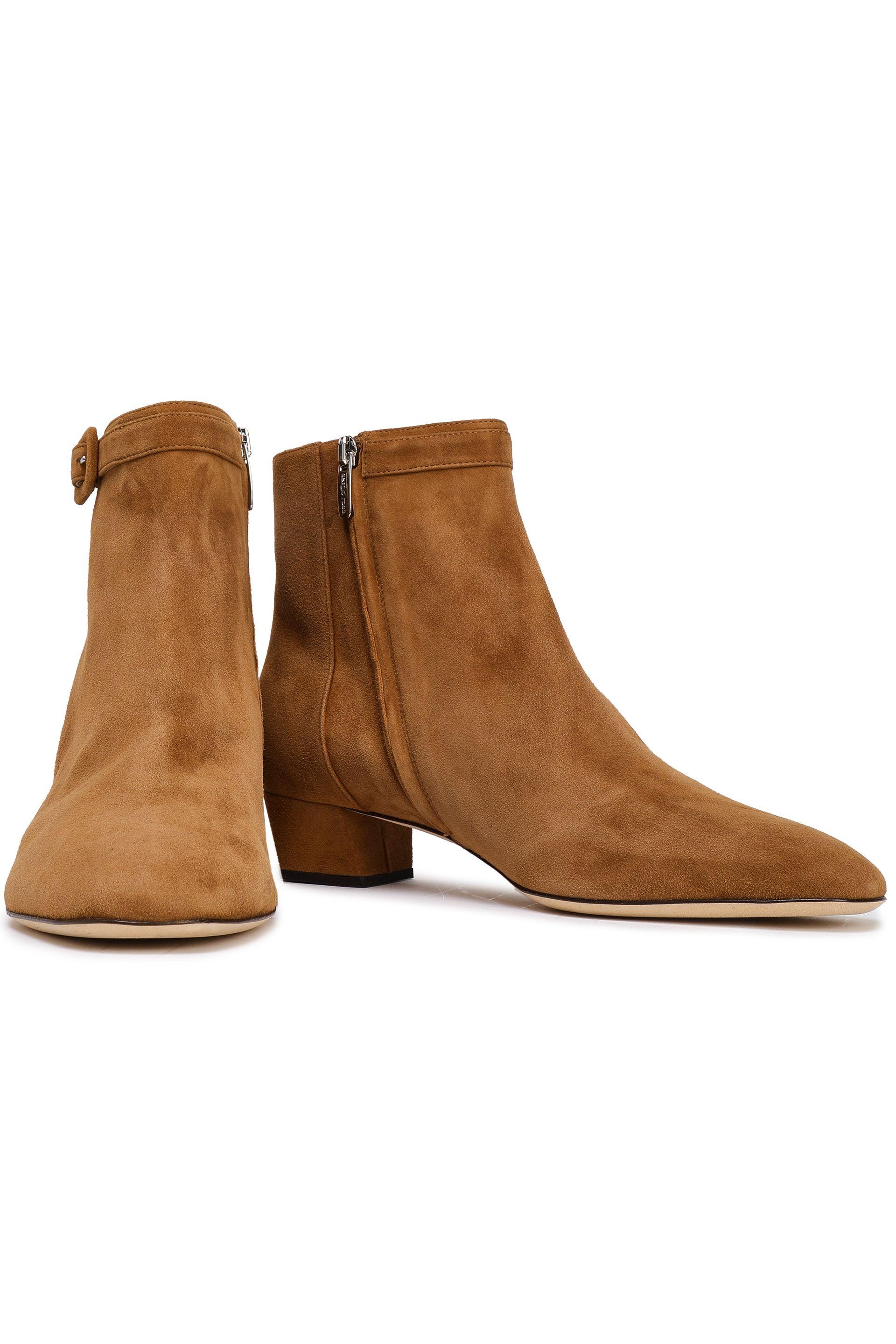 sergio rossi suede ankle boots