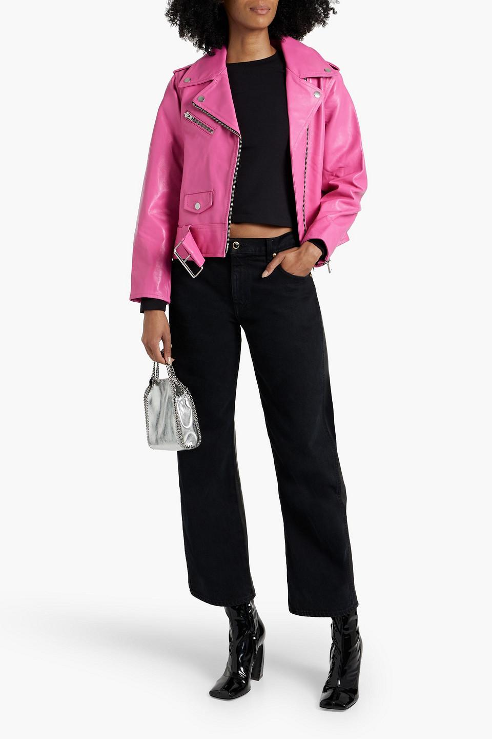 ジャケット STAND STUDIO 61897 8058 21100 Jackets Pink Stand Studio Icon Leather Biker Jacket in Pink | Lyst