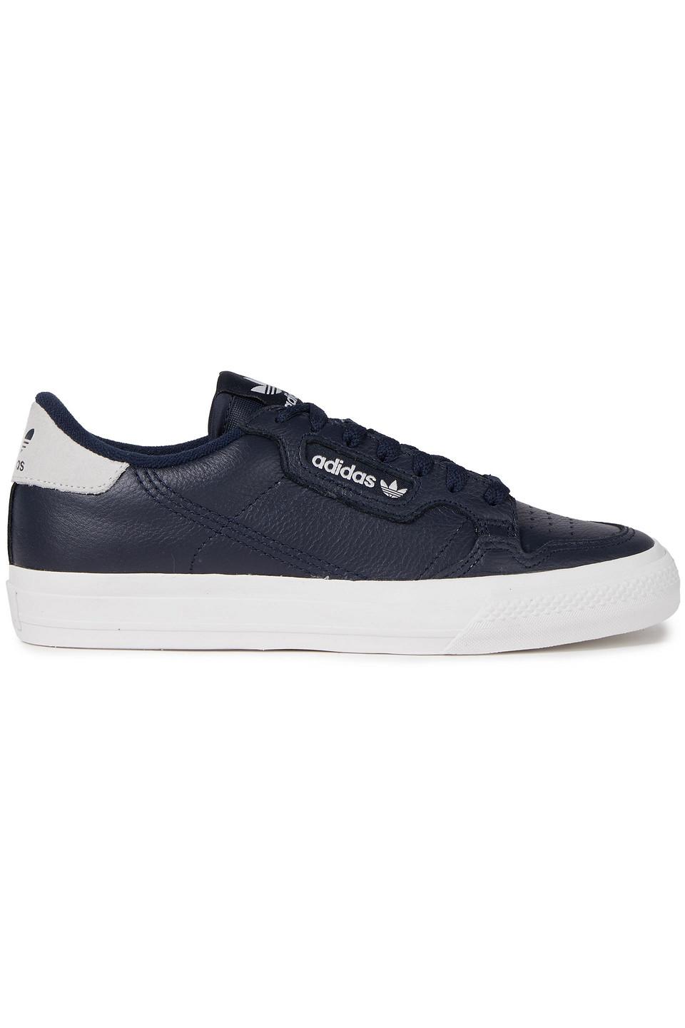 adidas Originals Continental Textured-leather Sneakers Midnight ...