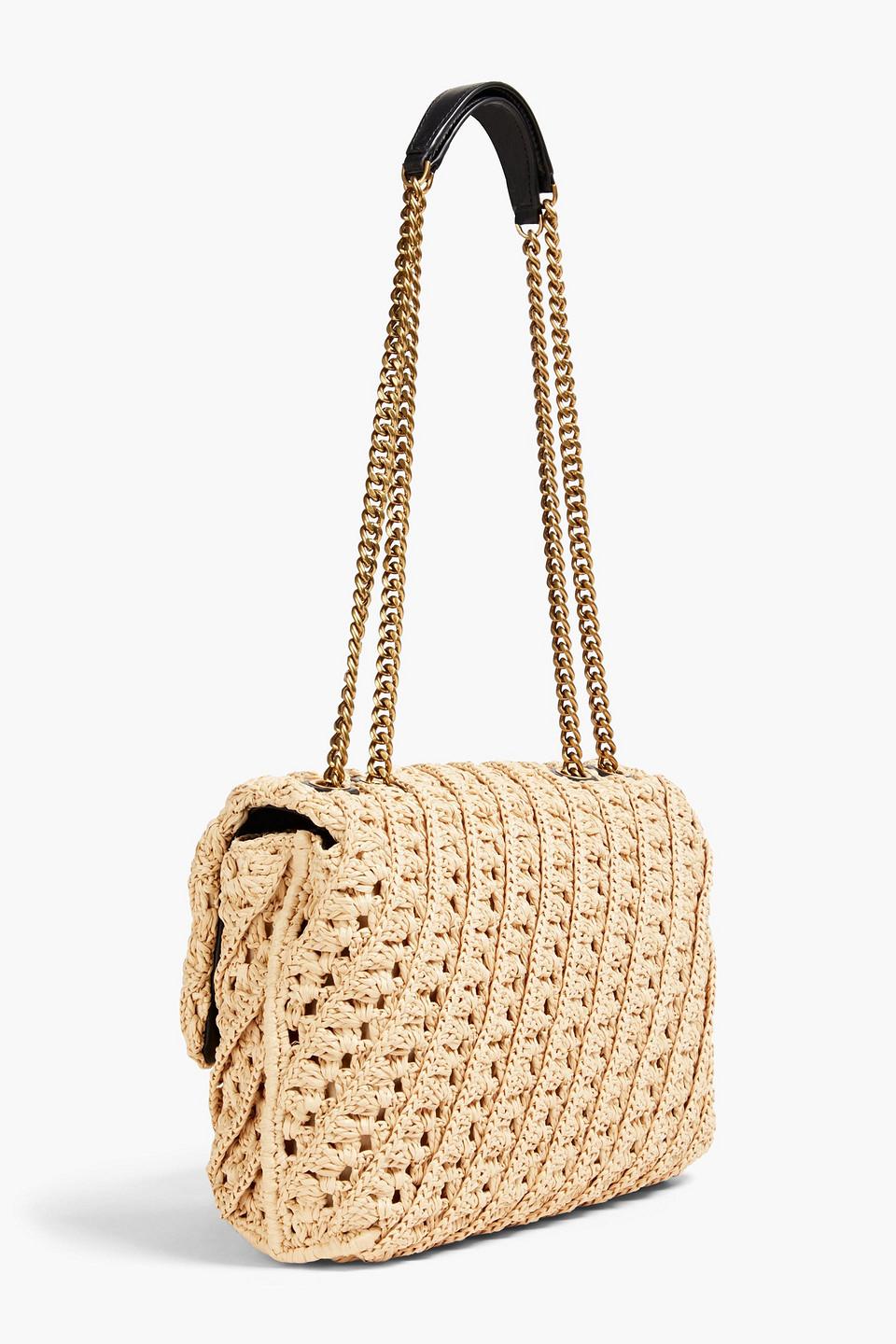 Pattern Kira Crochet Mini Bag Tory Burch Kira Crochet Straw