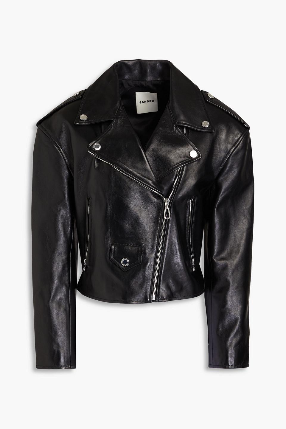 Sandro Leather jackets for Women | Online Sale up to 40% off