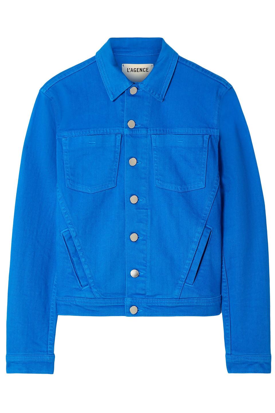 cobalt blue denim jacket