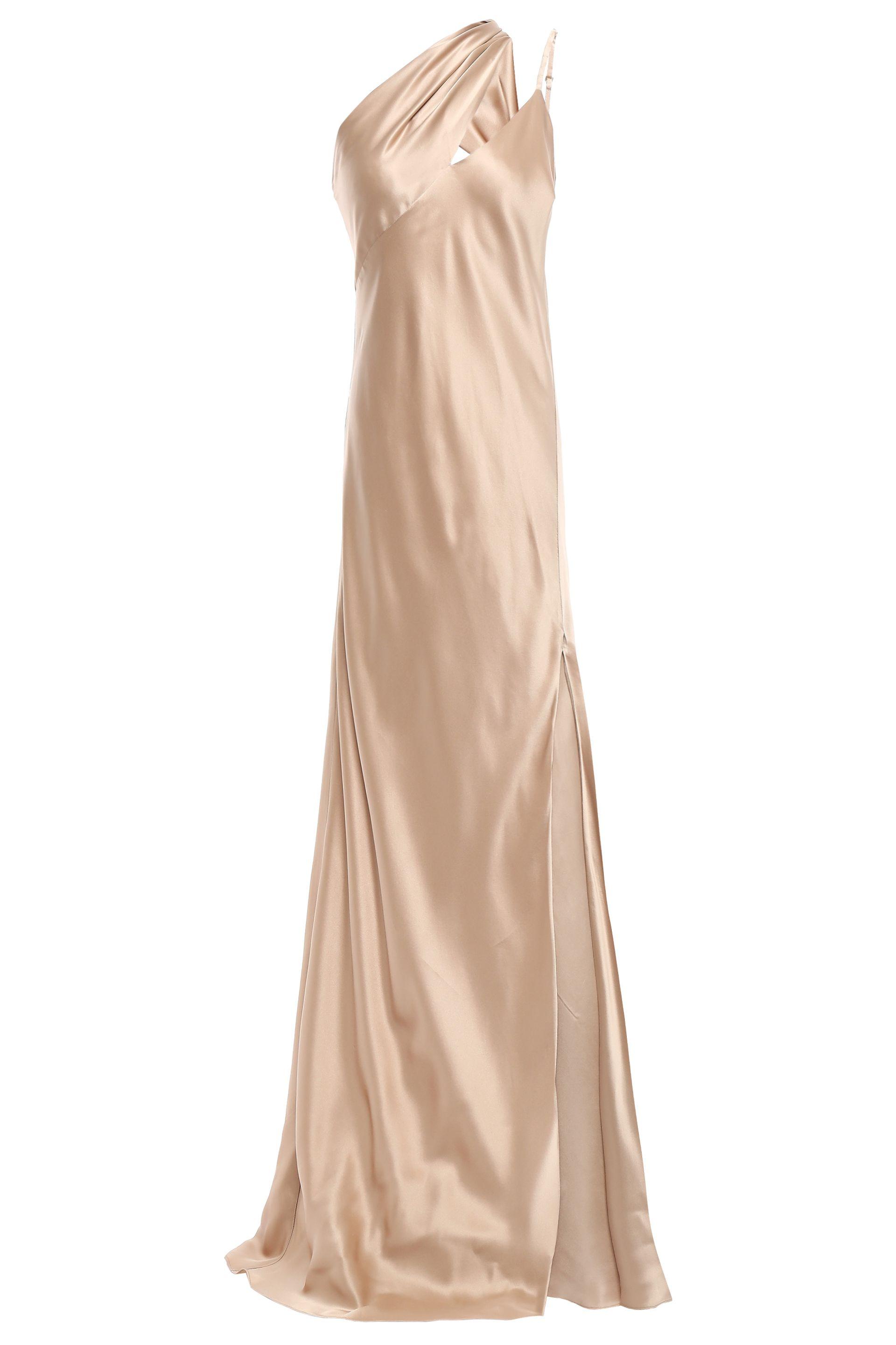 silk charmeuse gown