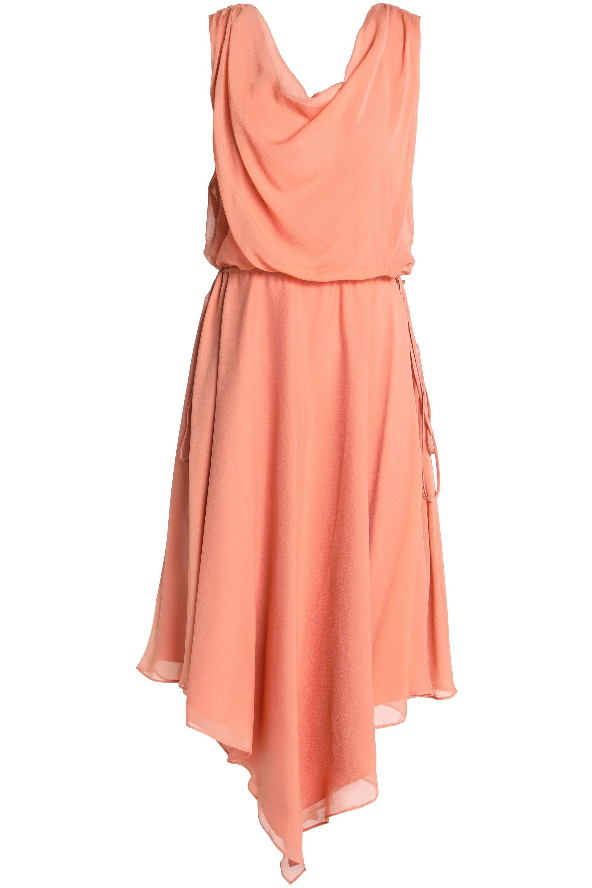 pastel orange dress