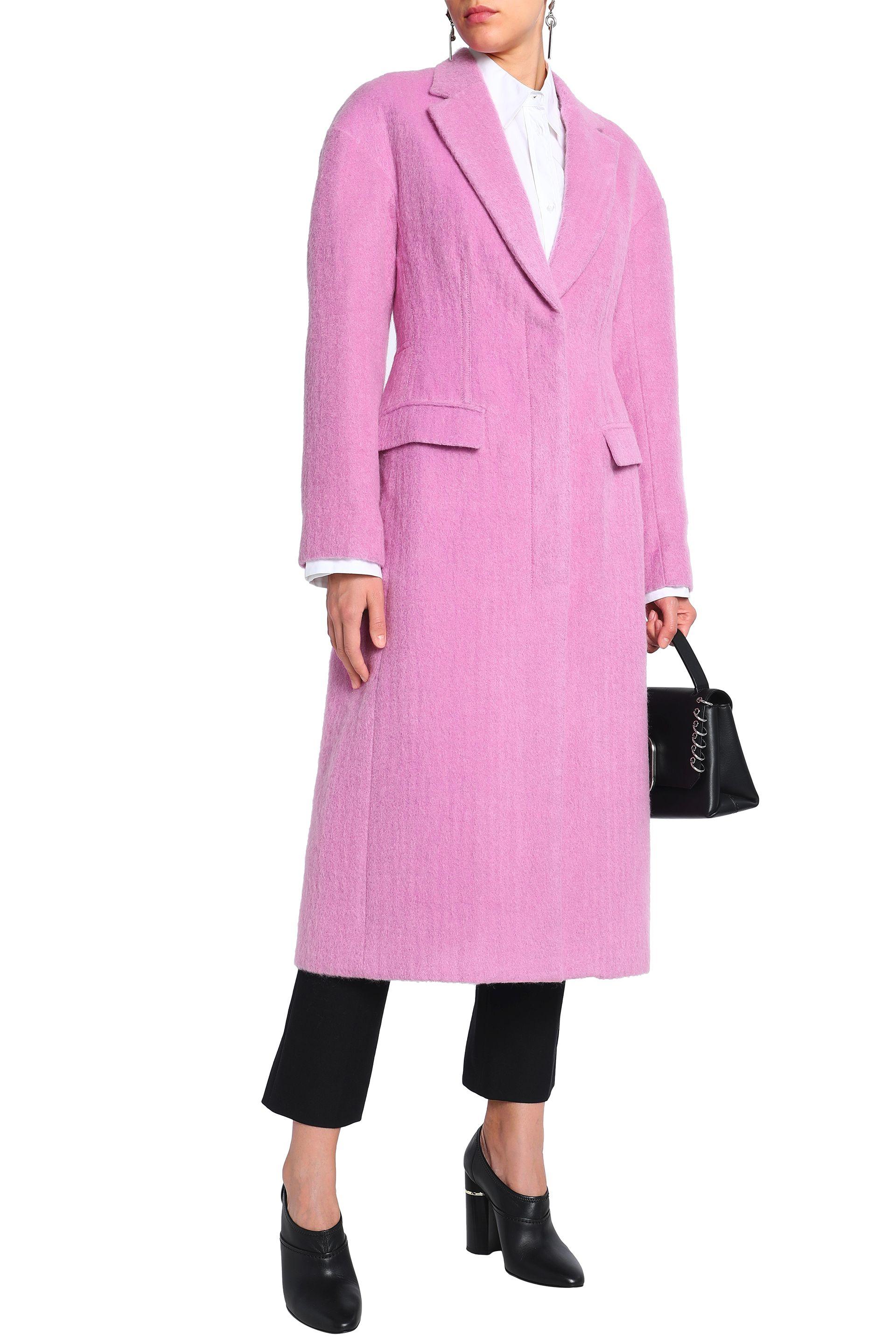 3.1 Phillip Lim Felt Coat in Pink | Lyst