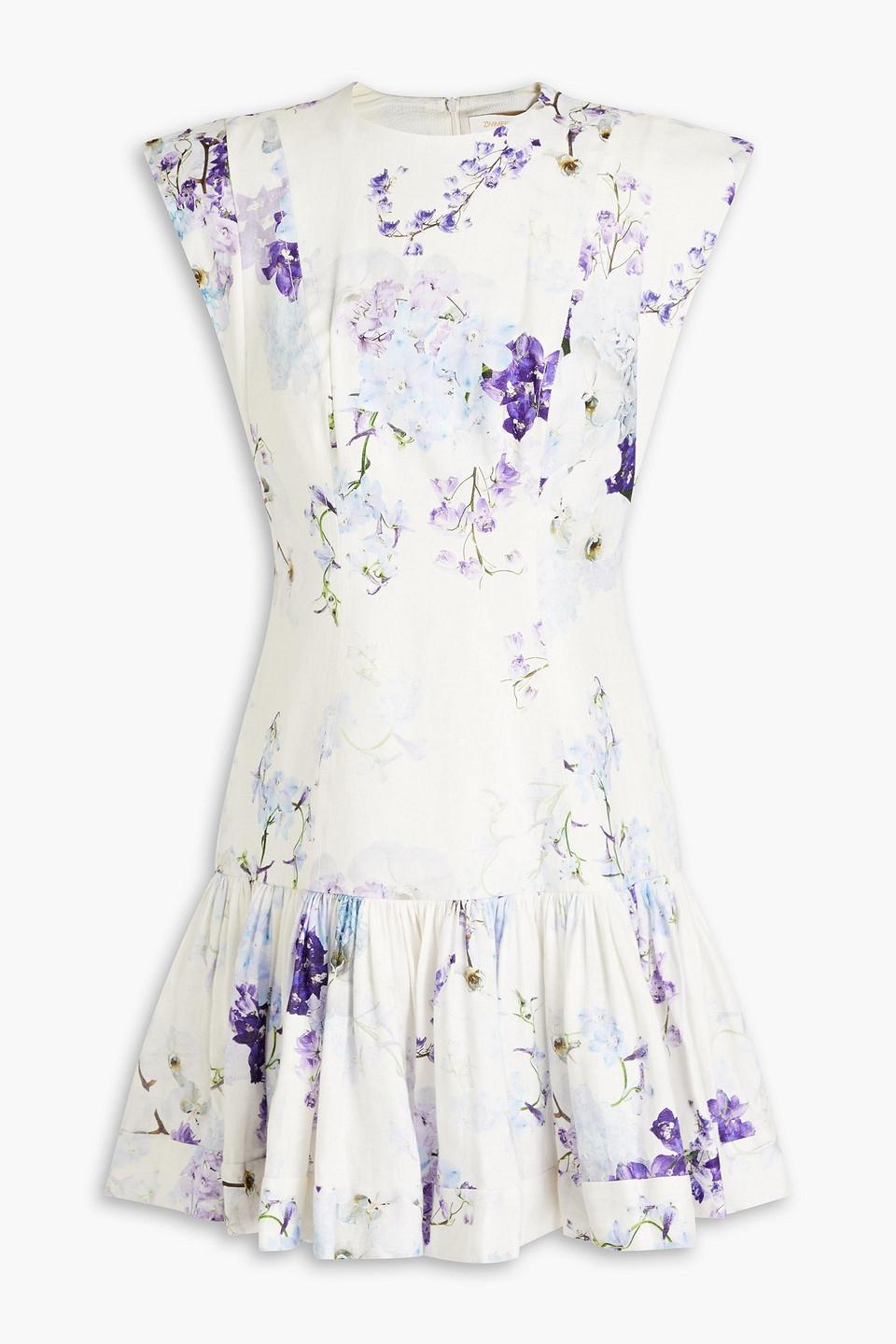 Zimmermann flounce mini dress cheap