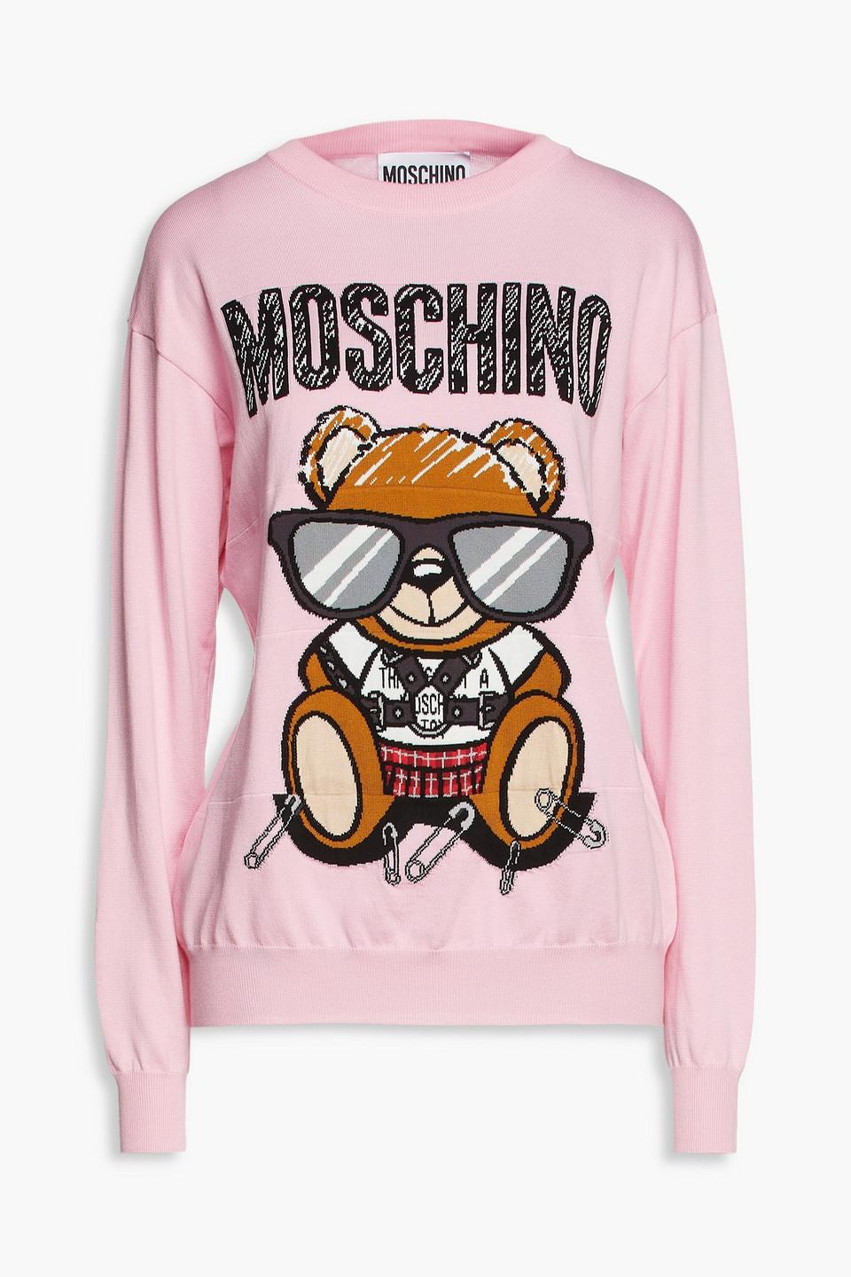 Moschino Intarsia Cotton Sweater in 
