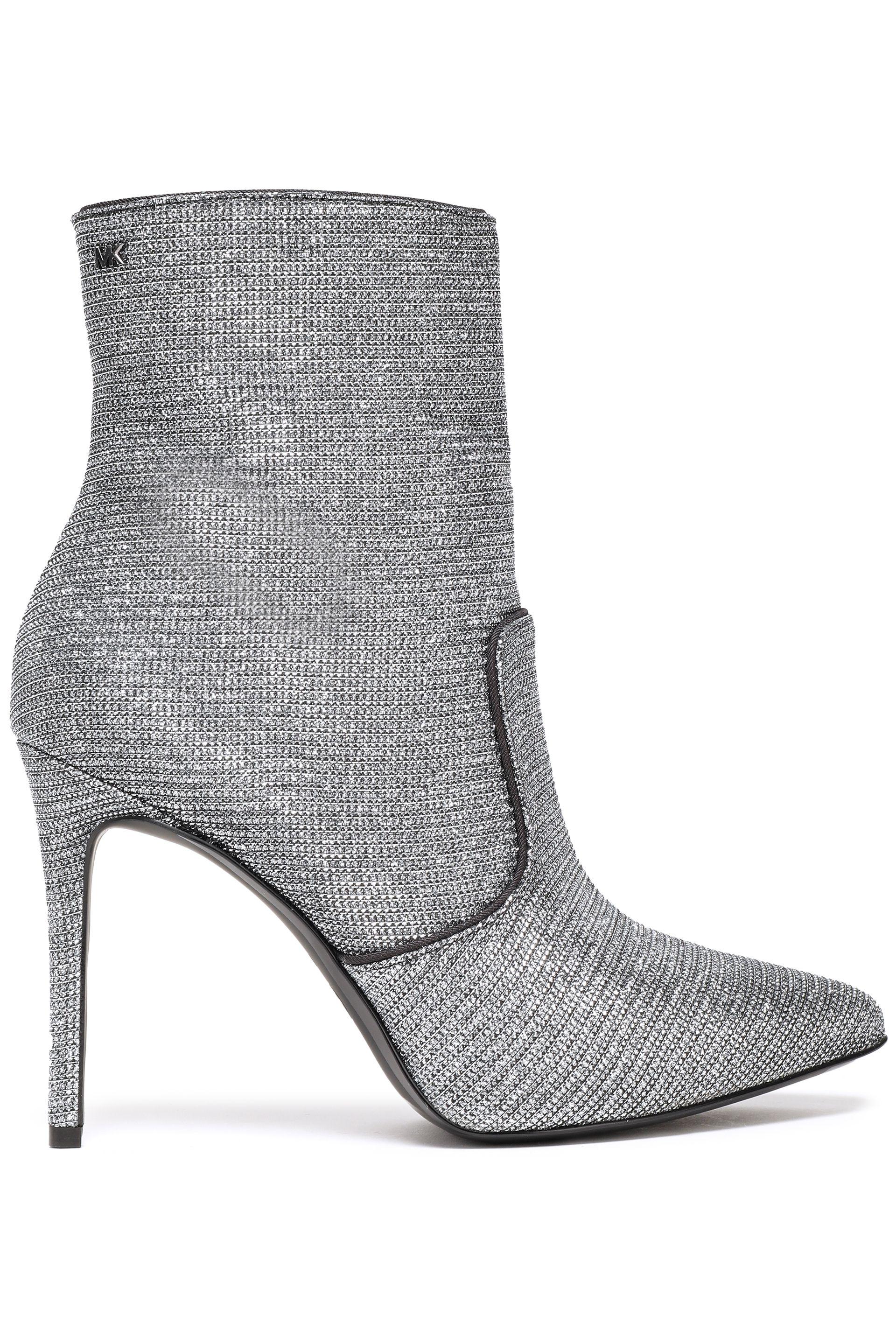 michael kors silver boots