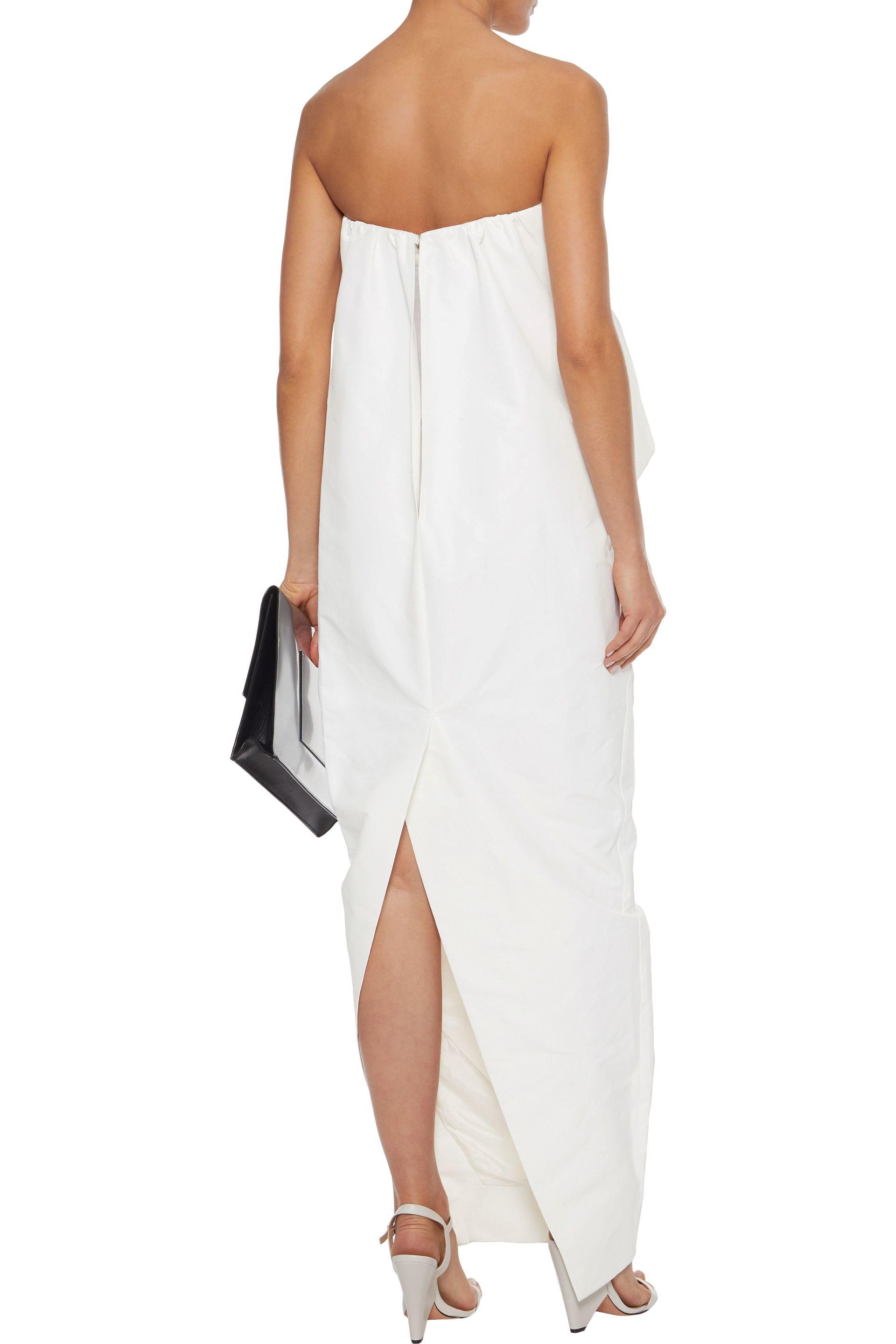 rick owens thayaht strapless dress