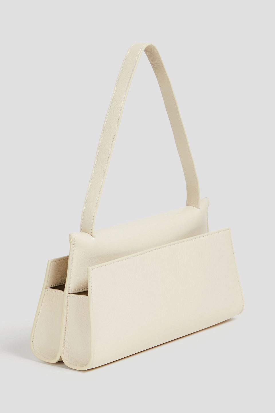 Elleme Long Papillon Pebbled-leather Shoulder Bag in Natural