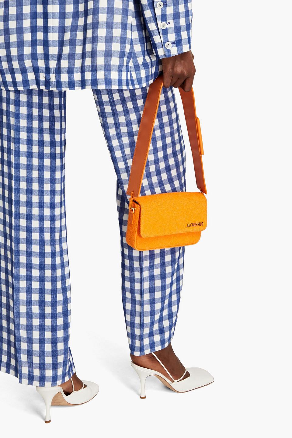 Jacquemus Le Carinu Bouclé Shoulder Bag in Orange | Lyst