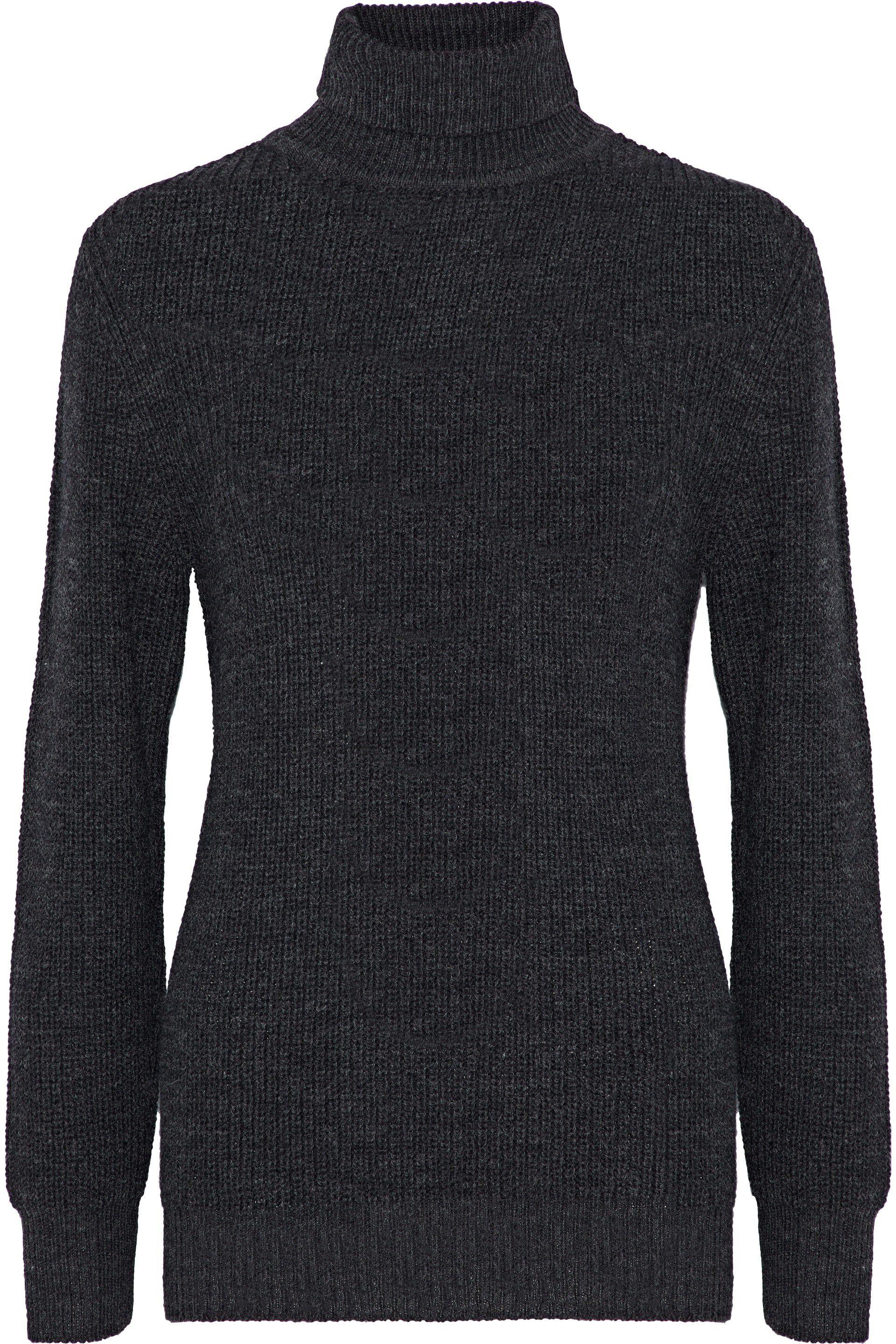 IRO Ribbedknit Turtleneck Sweater Dark Gray Lyst