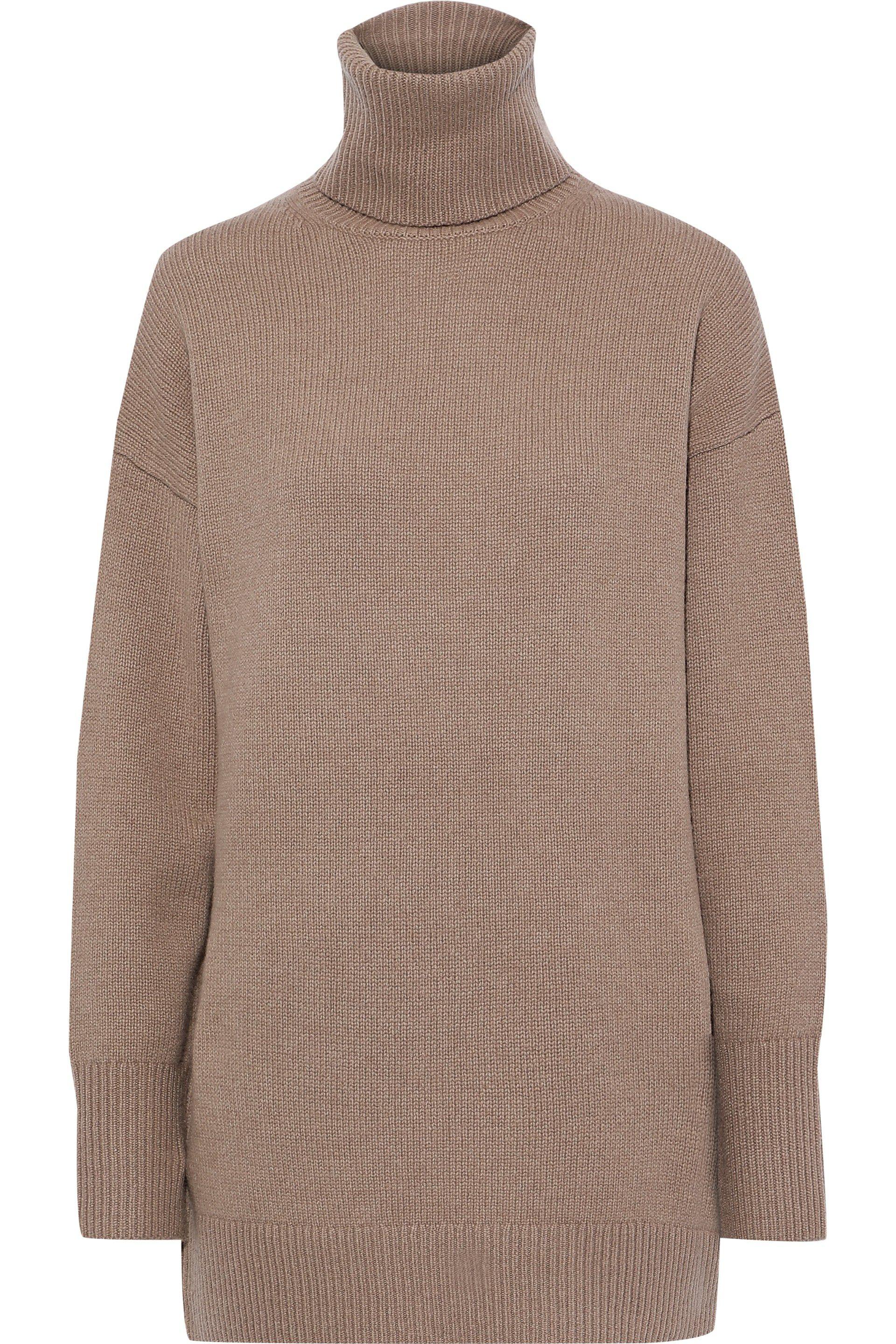 JOSEPH Wool Turtleneck Sweater Camel in Natural - Lyst